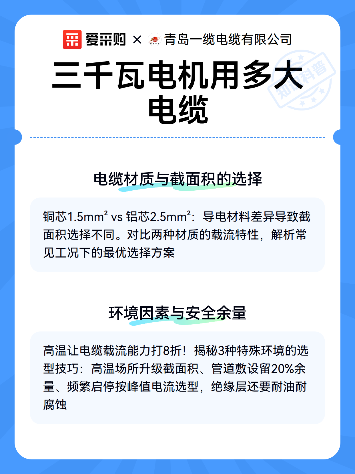 三千瓦电机用多大电缆（图3）