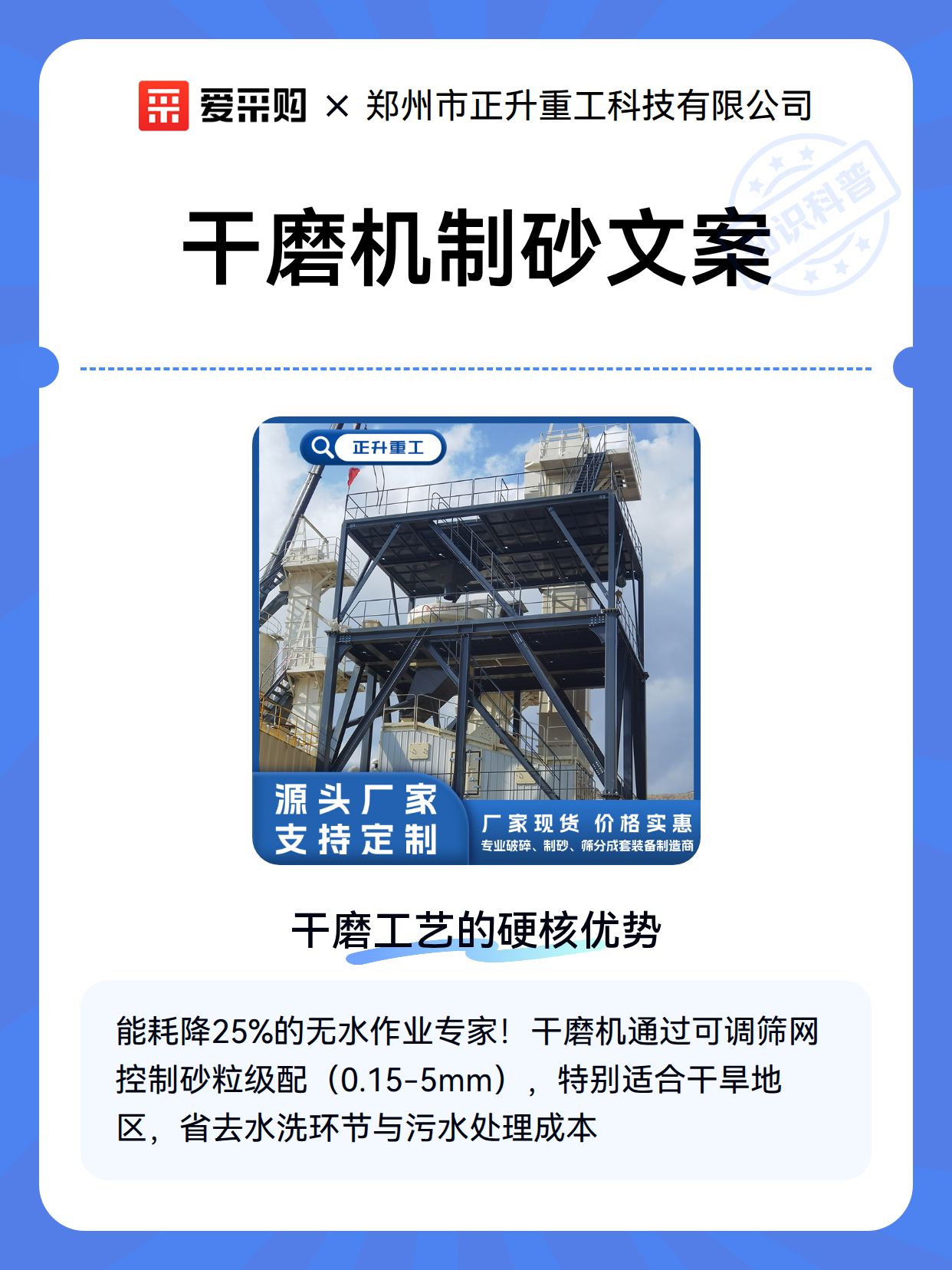 干磨机制砂文案（图1）