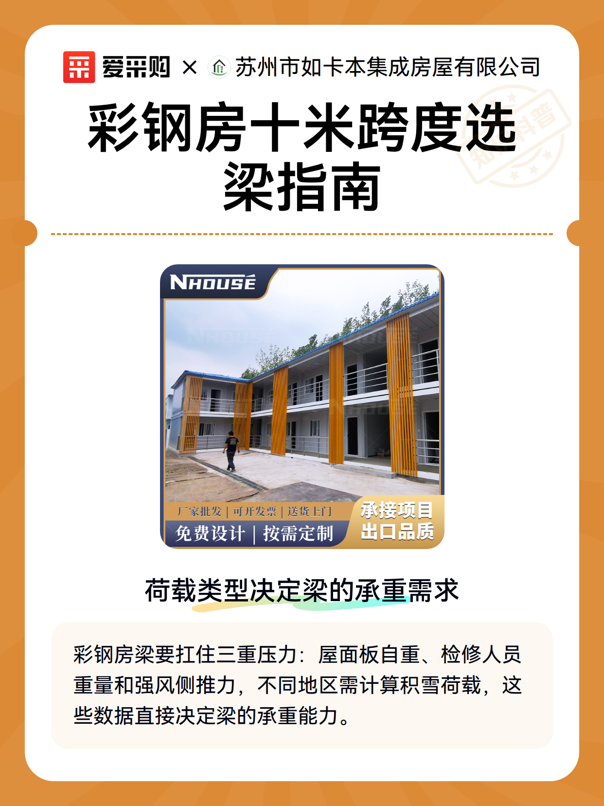 彩钢房十米跨度选梁指南（图2）