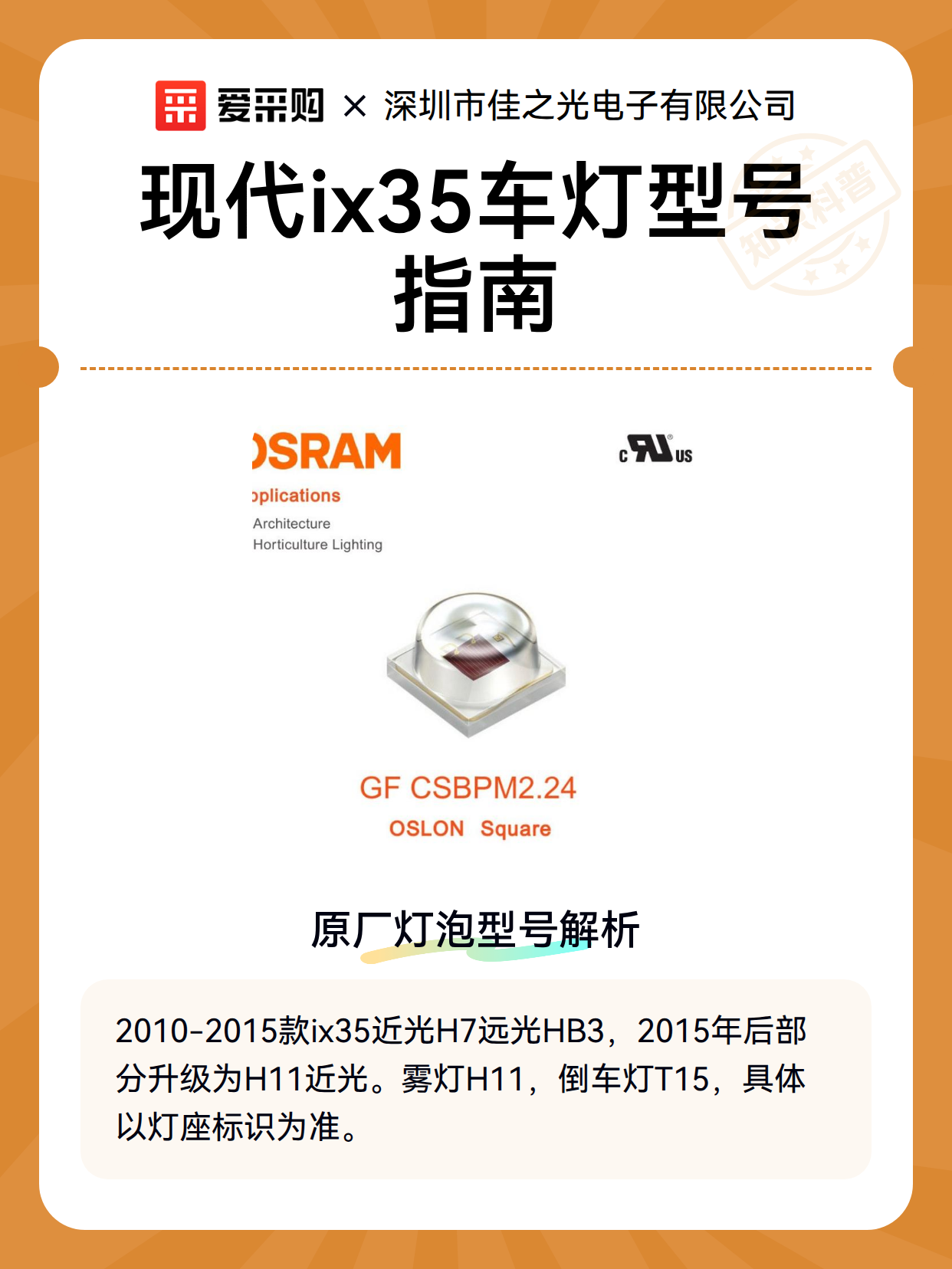 现代ix35车灯型号指南（图2）