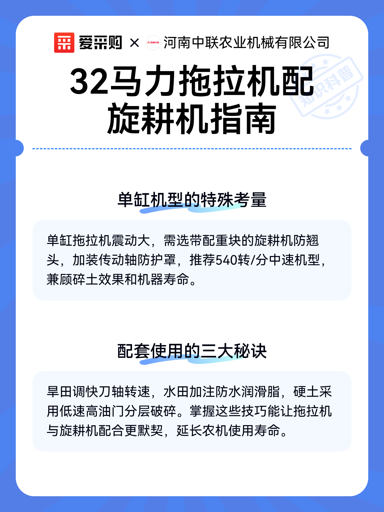 32马力拖拉机配旋耕机指南（图2）
