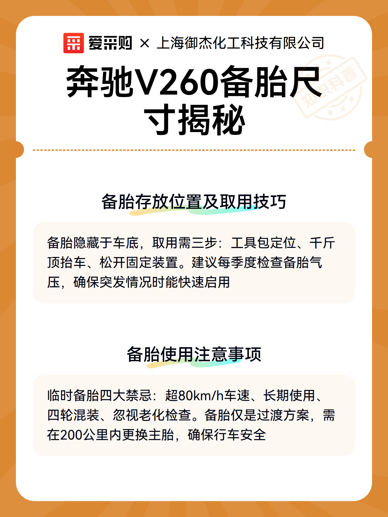 奔驰V260备胎尺寸揭秘（图3）