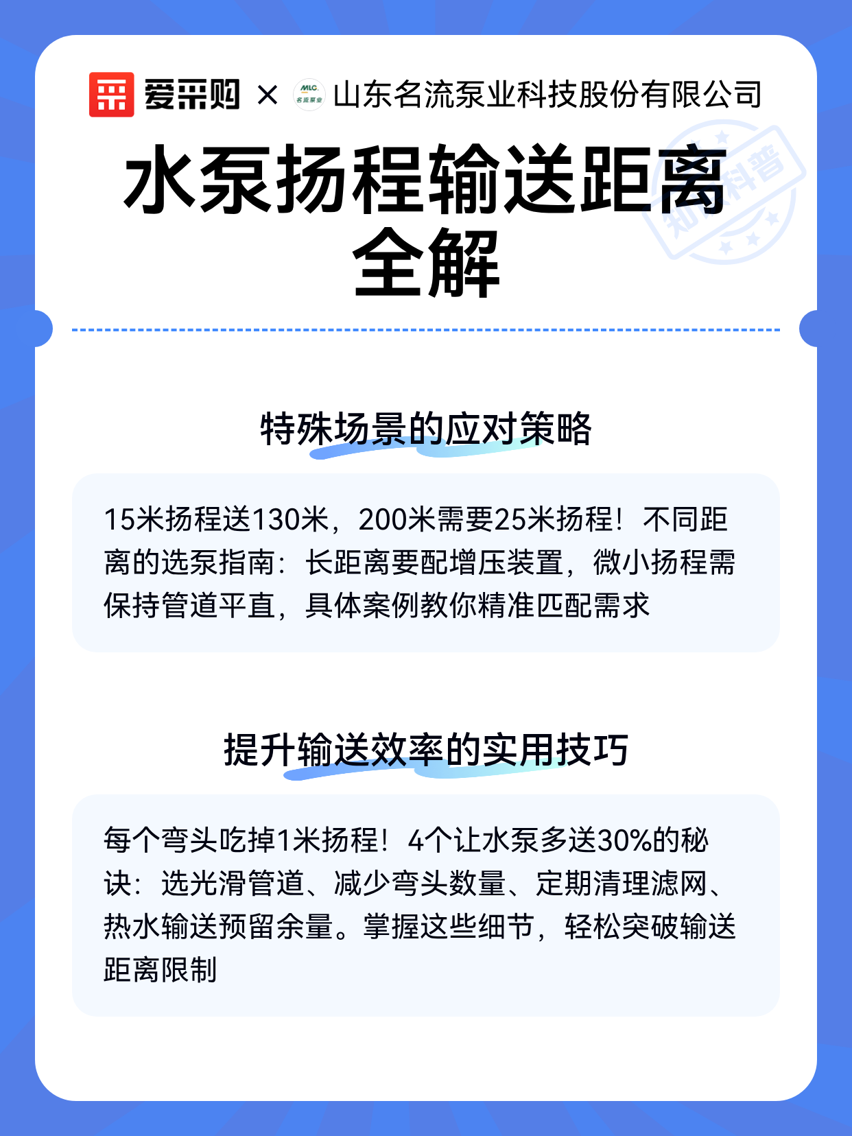 水泵扬程输送距离全解（图2）