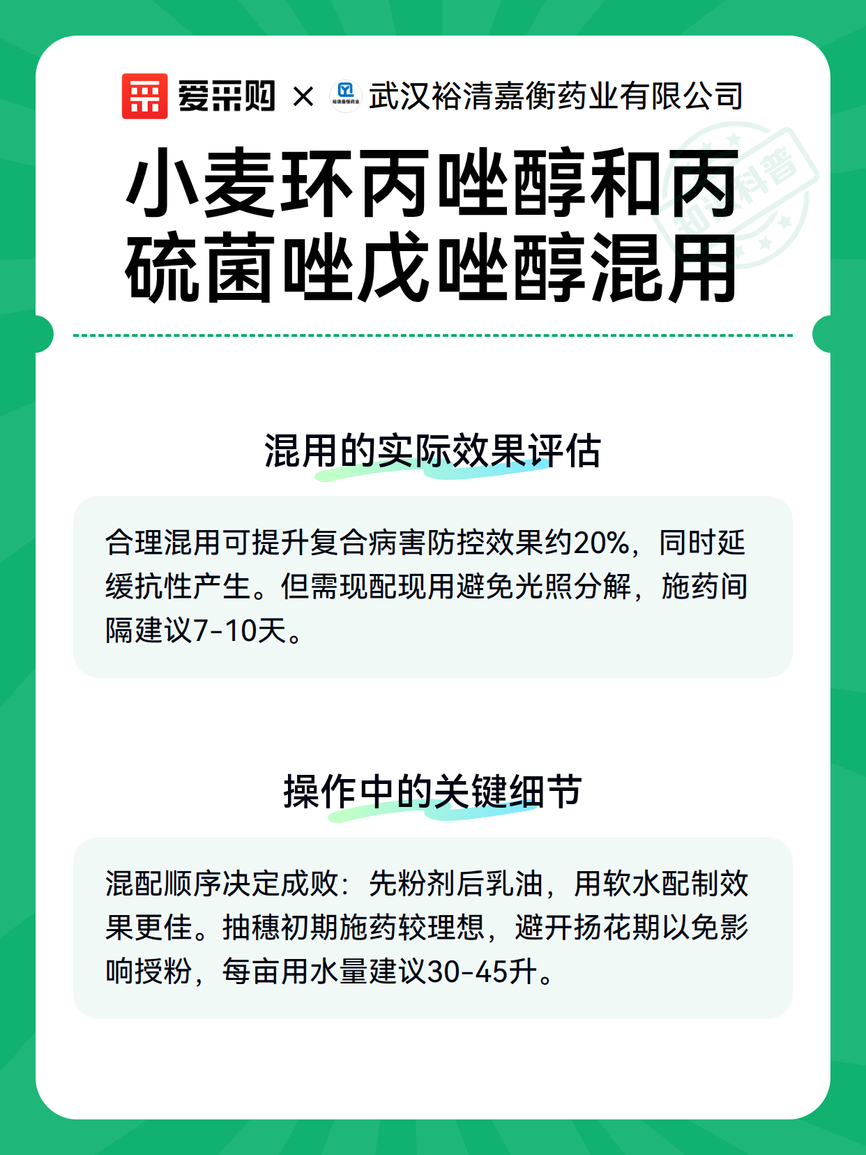 小麦环丙唑醇和丙硫菌唑戊唑醇混用（图3）