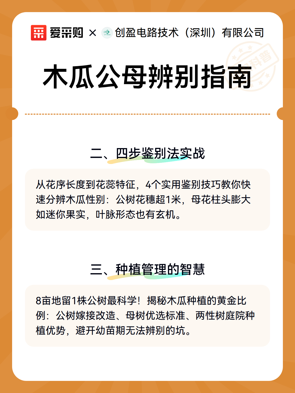 木瓜公母辨别指南（图3）