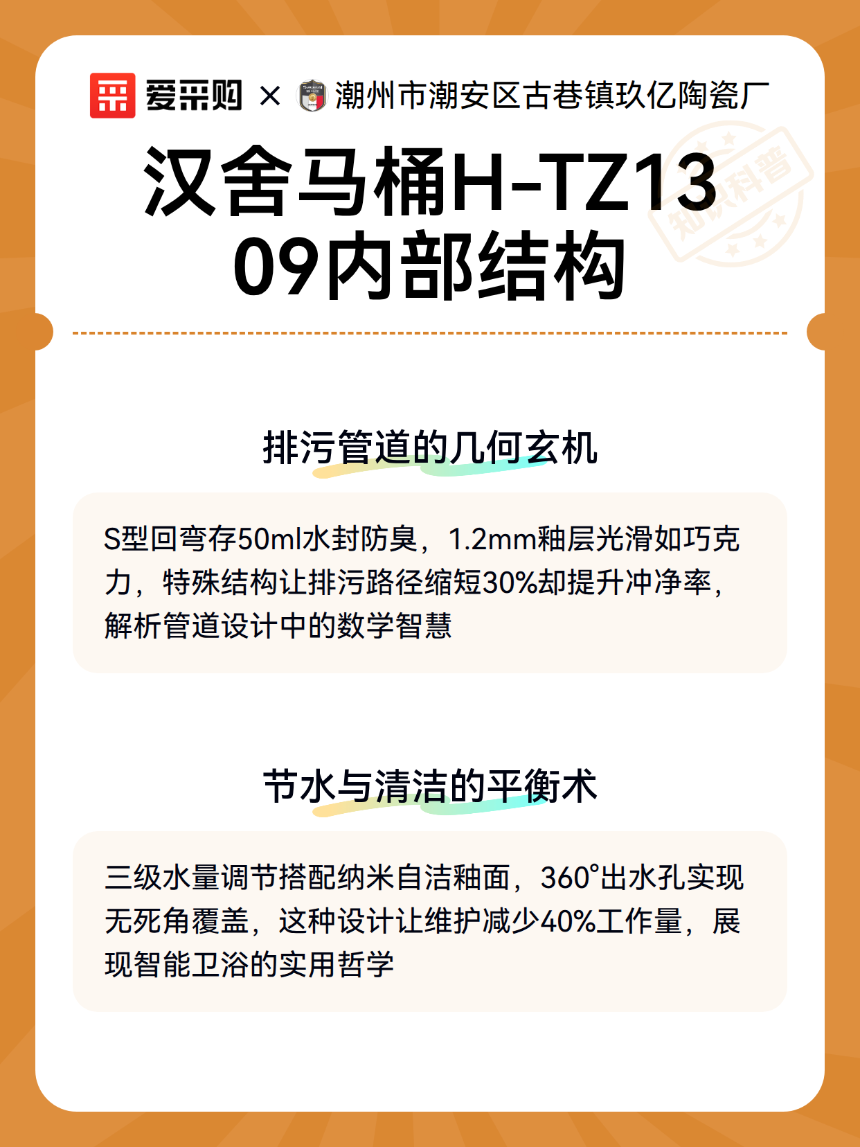 汉舍马桶H-TZ1309内部结构（图3）