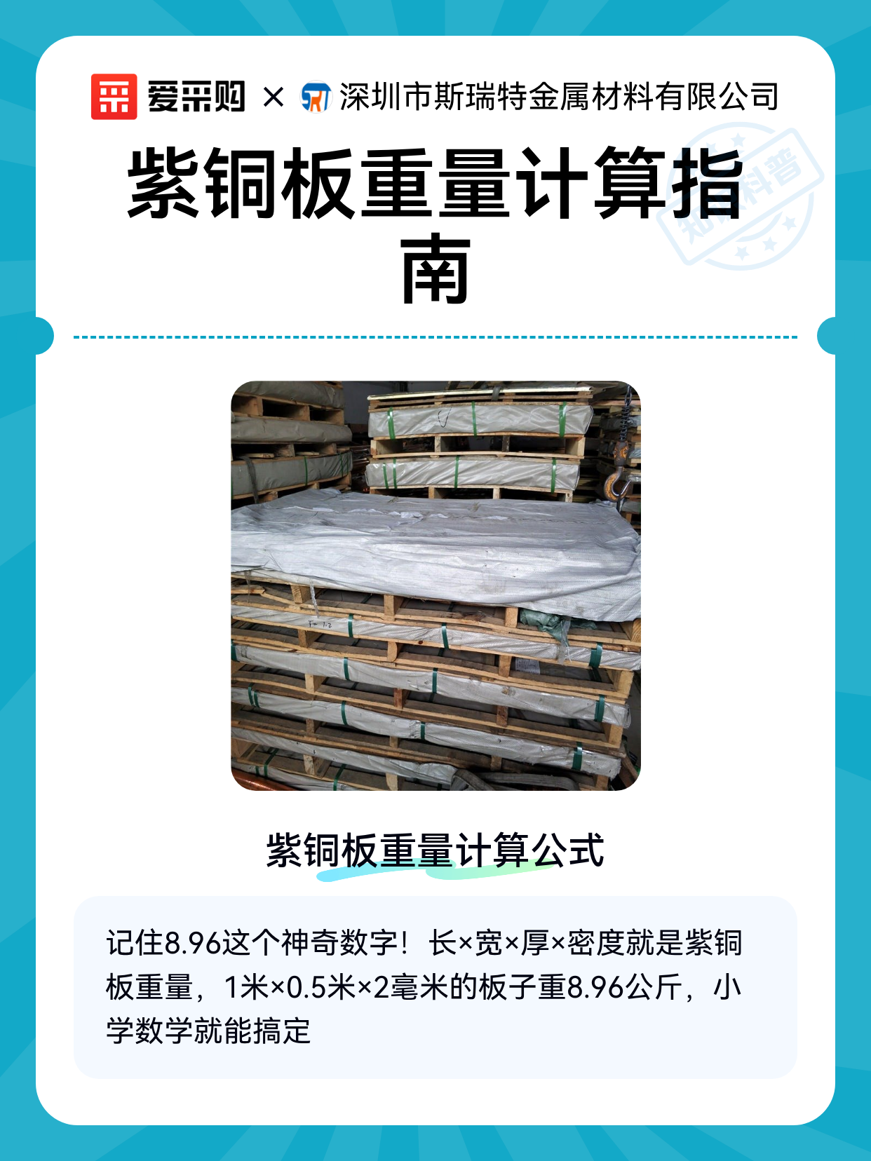 紫铜板重量计算指南（图1）