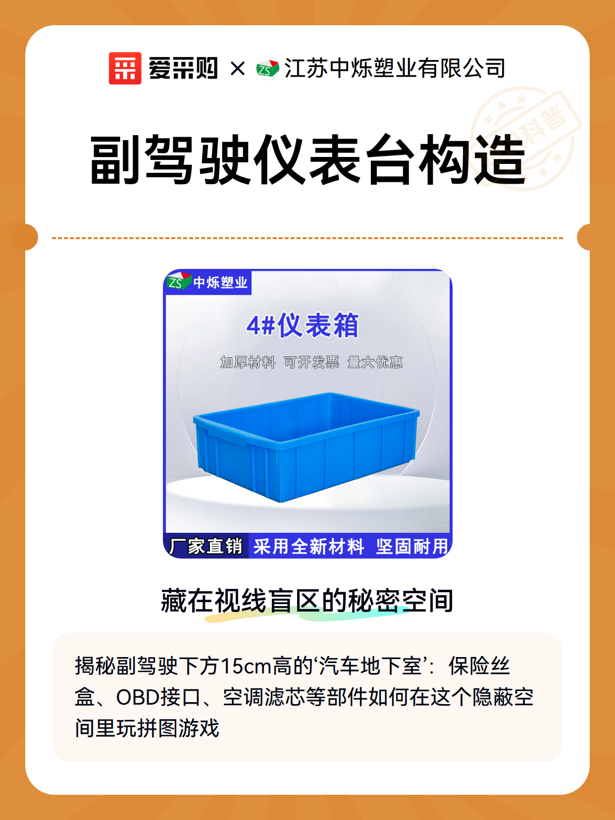 副驾驶仪表台构造（图2）