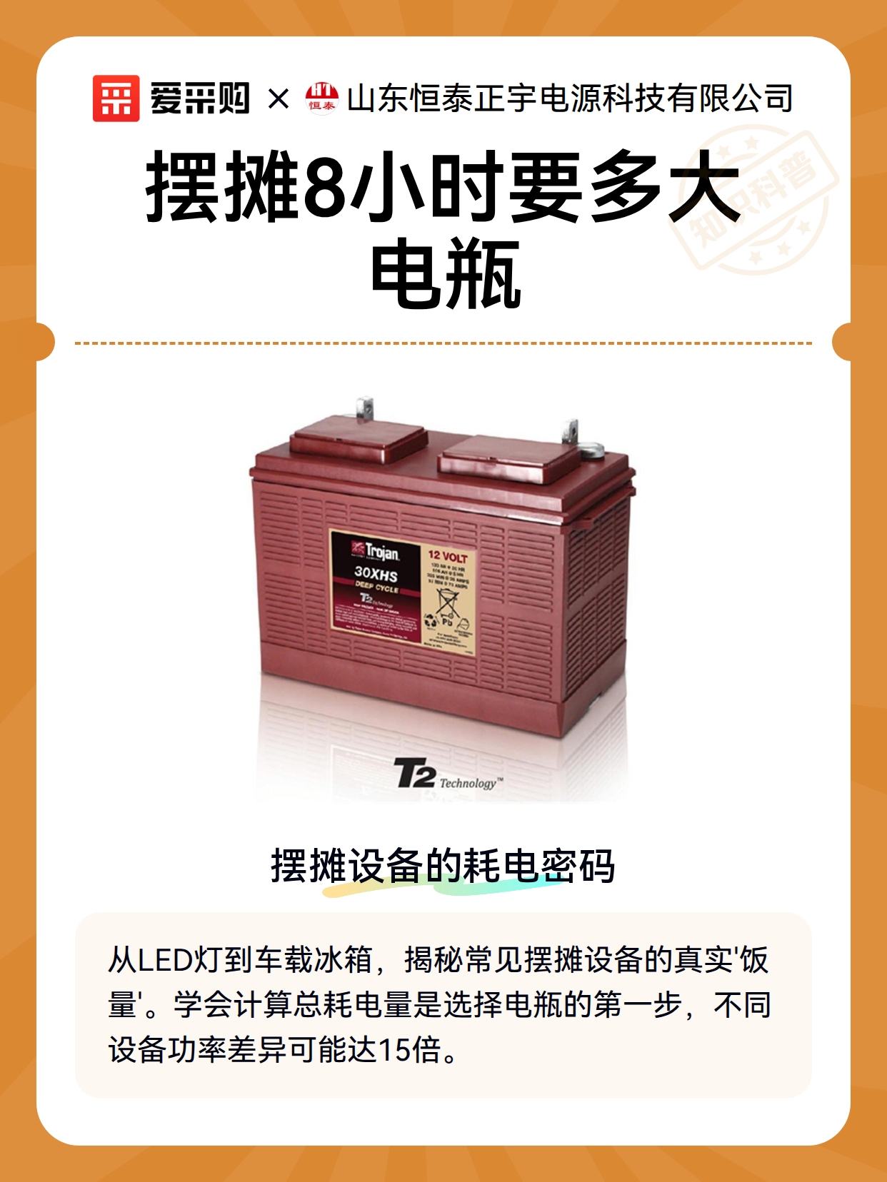 摆摊8小时要多大电瓶（图2）