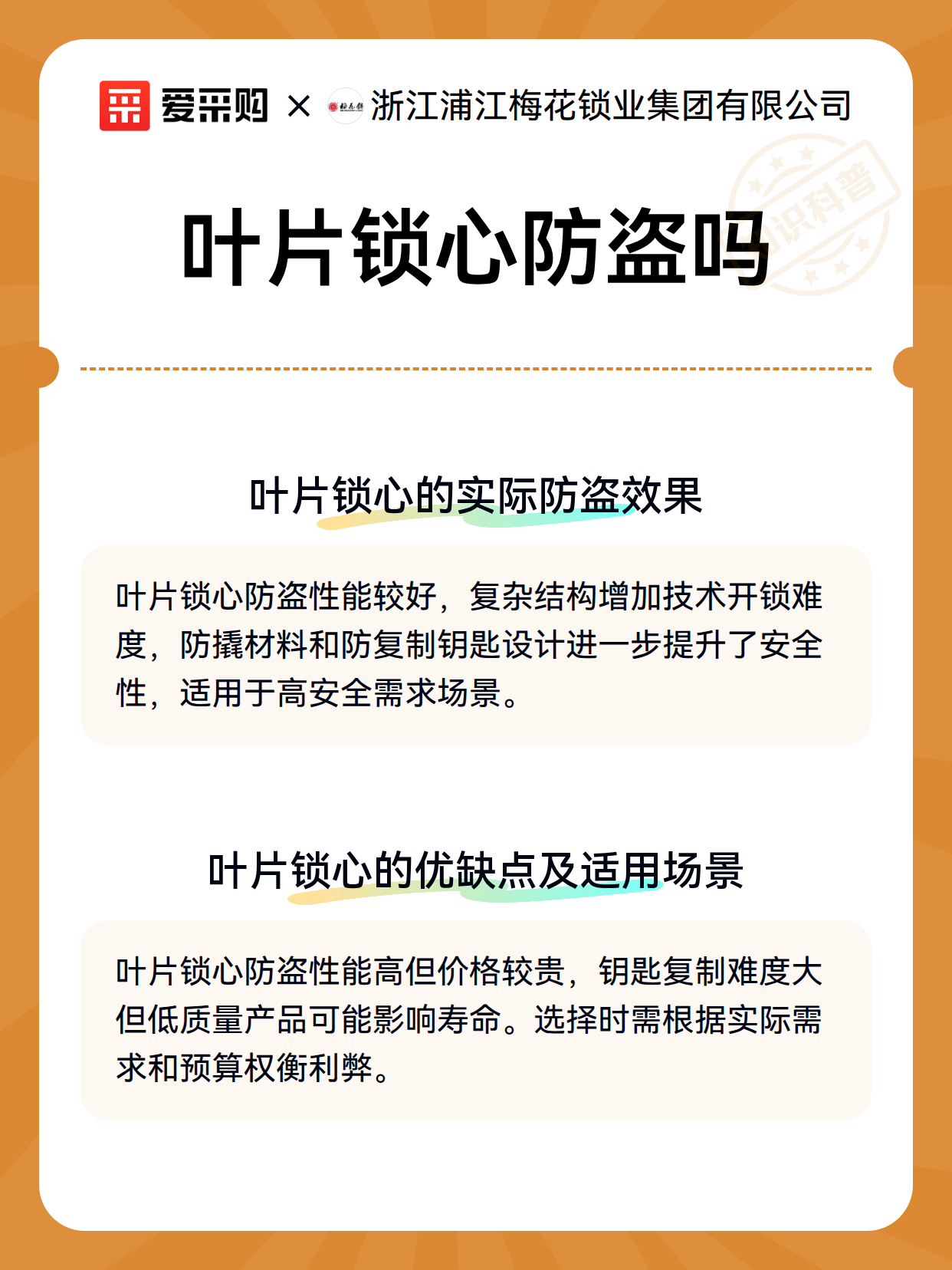 叶片锁心防盗吗（图3）