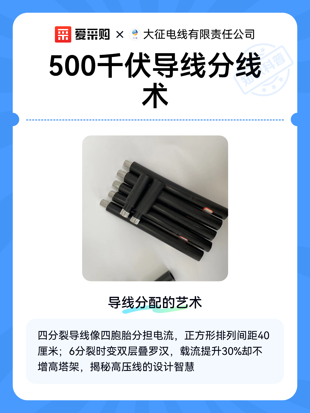 500千伏导线分线术（图1）