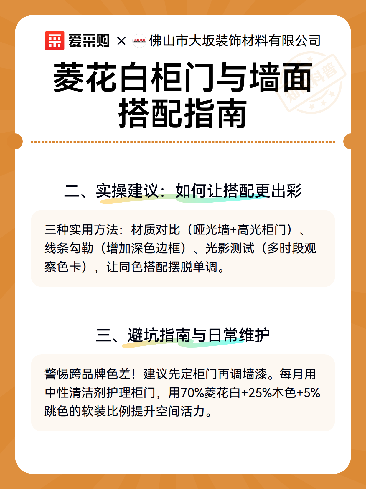菱花白柜门与墙面搭配指南（图3）