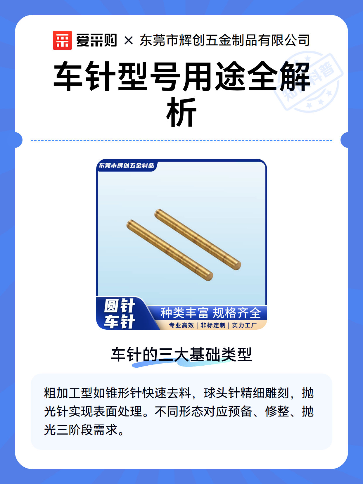 车针型号用途全解析（图1）
