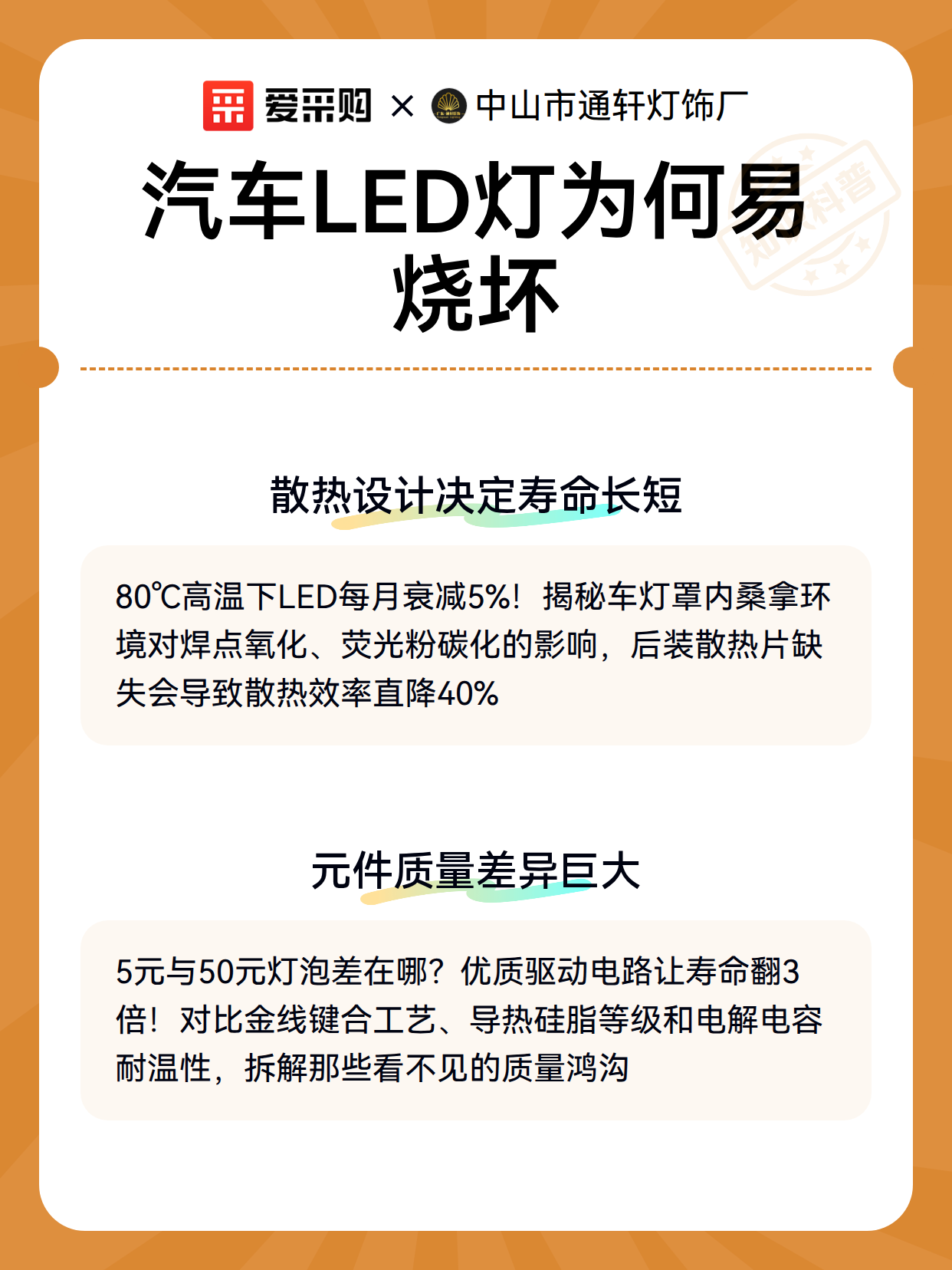 汽车LED灯为何易烧坏（图2）