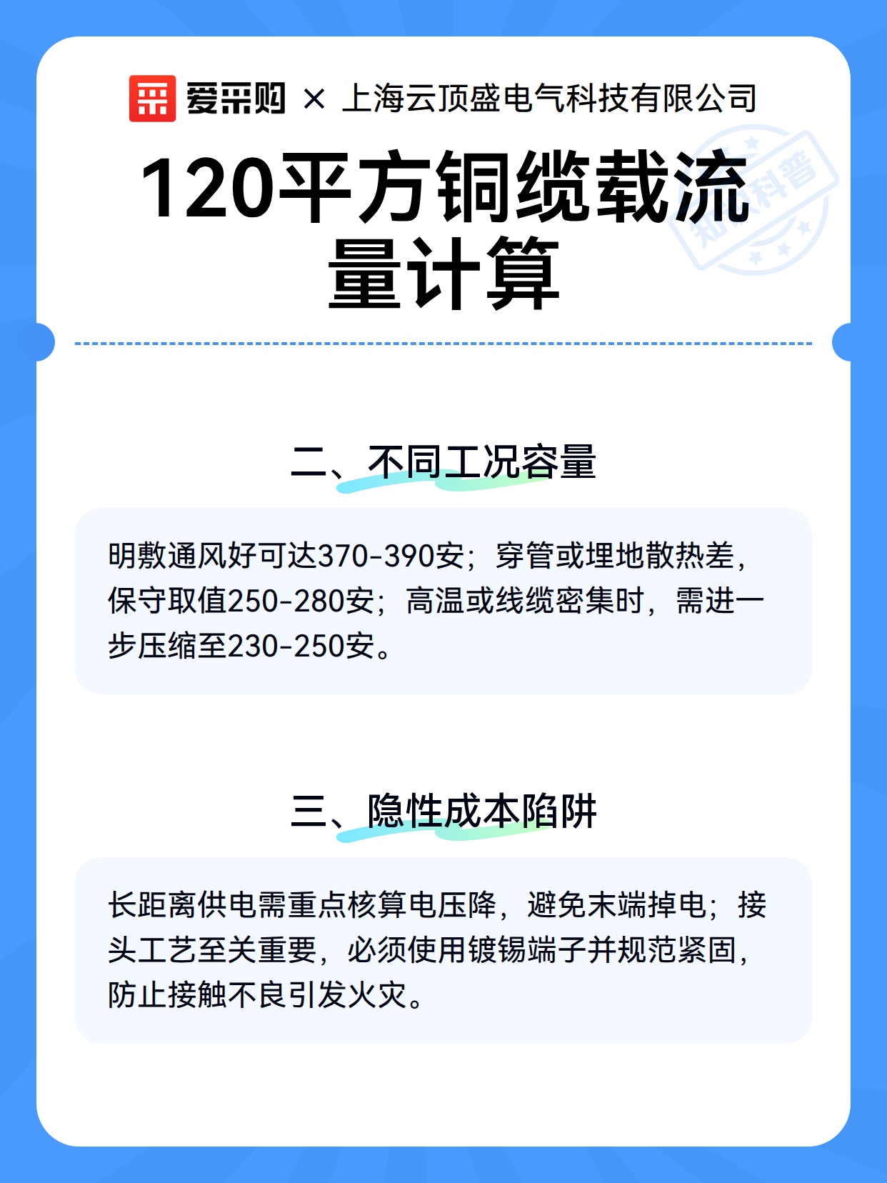 120平方铜缆载流量计算（图2）