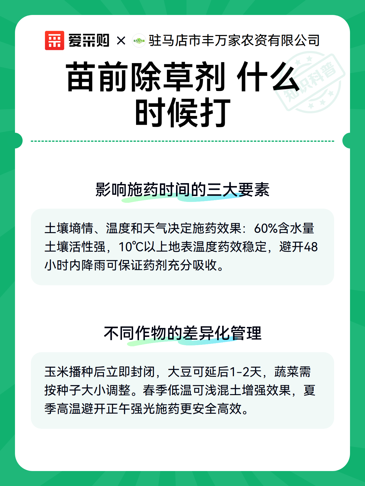 苗前除草剂 什么时候打（图3）