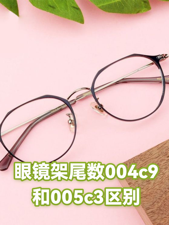 眼镜架尾数004c9和005c3区别（图1）