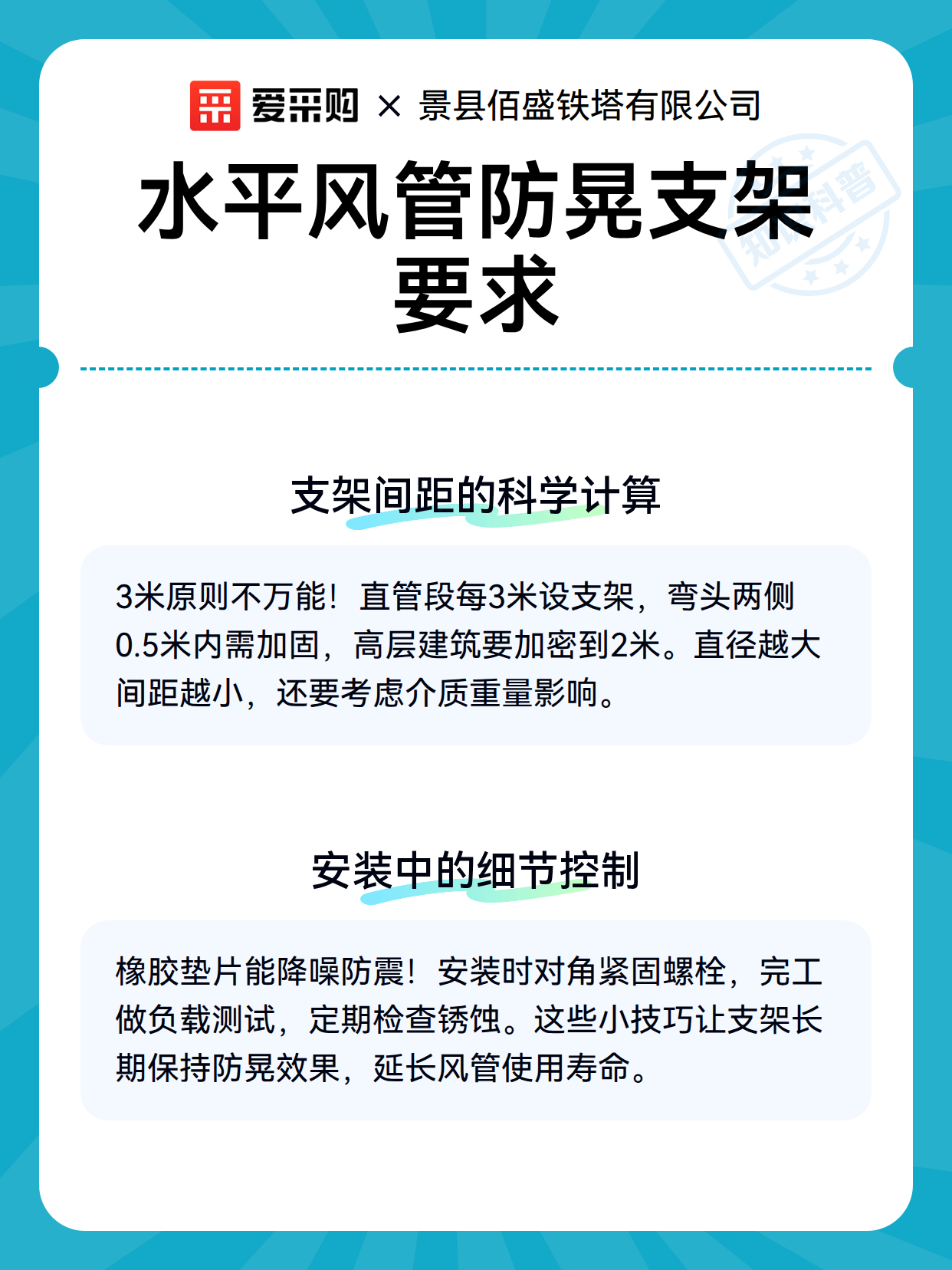 水平风管防晃支架要求（图3）