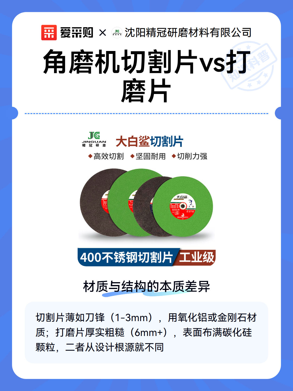 角磨机切割片vs打磨片（图2）