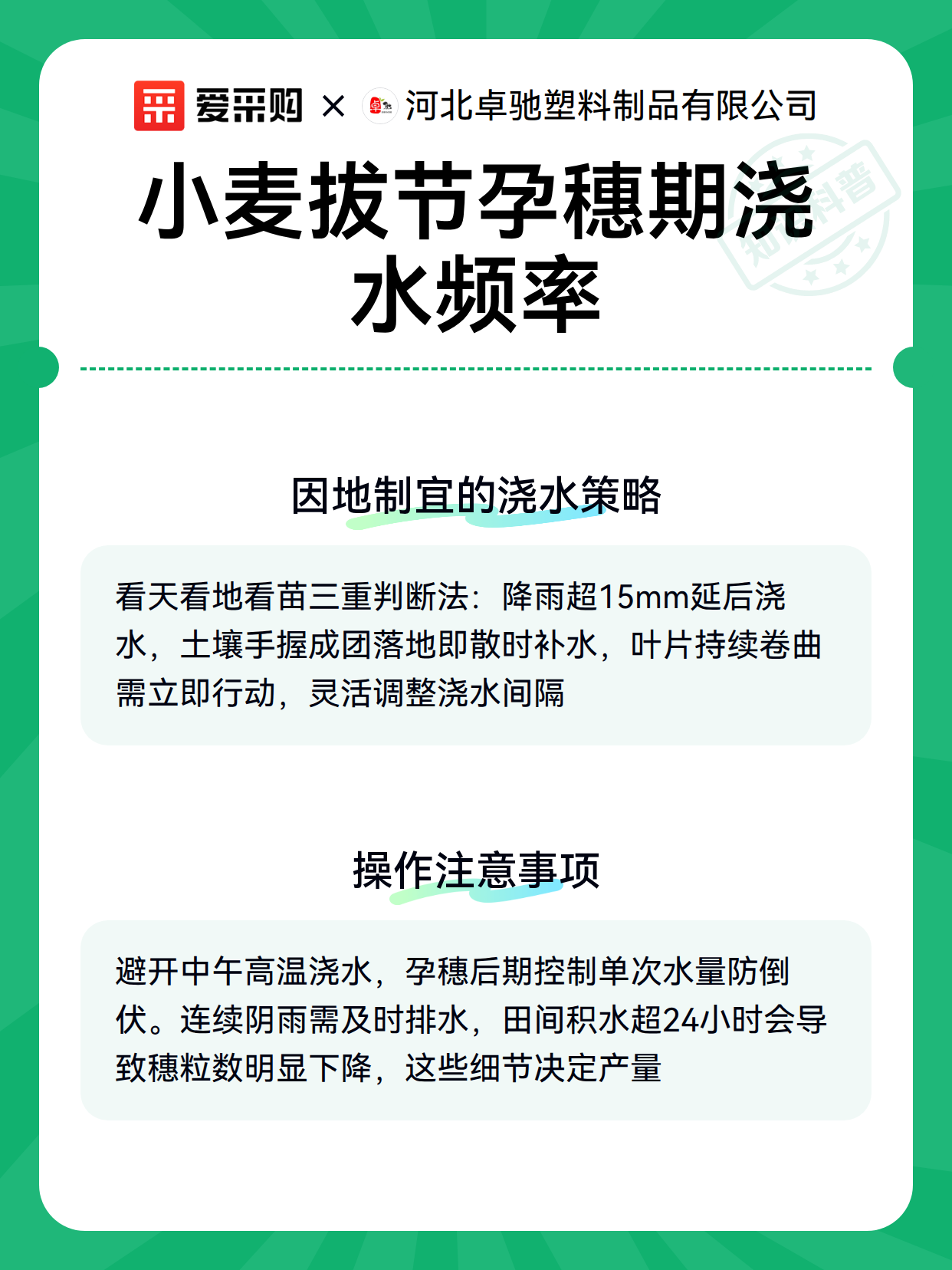 小麦拔节孕穗期浇水频率（图2）