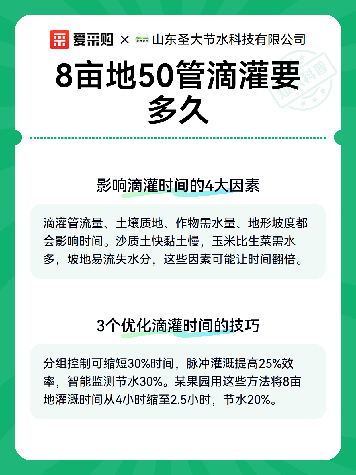 8亩地50管滴灌要多久（图3）