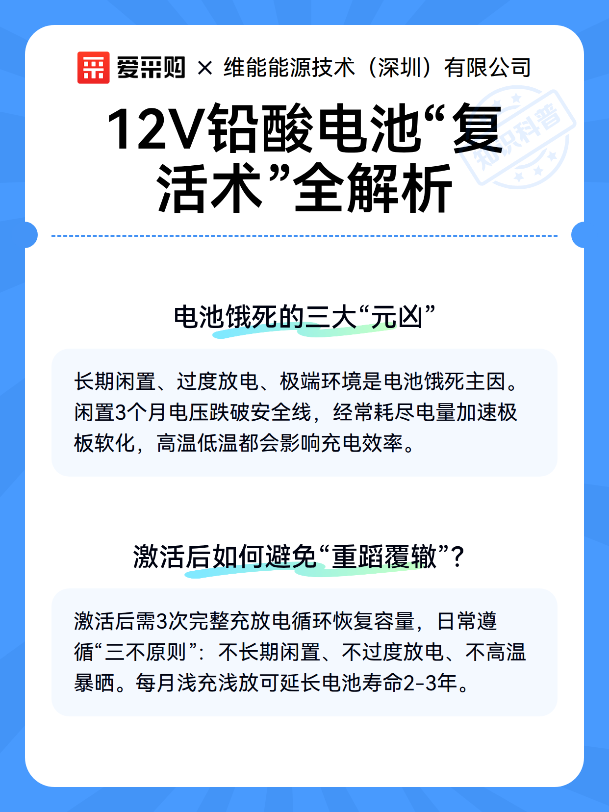 12V铅酸电池“复活术”全解析（图3）
