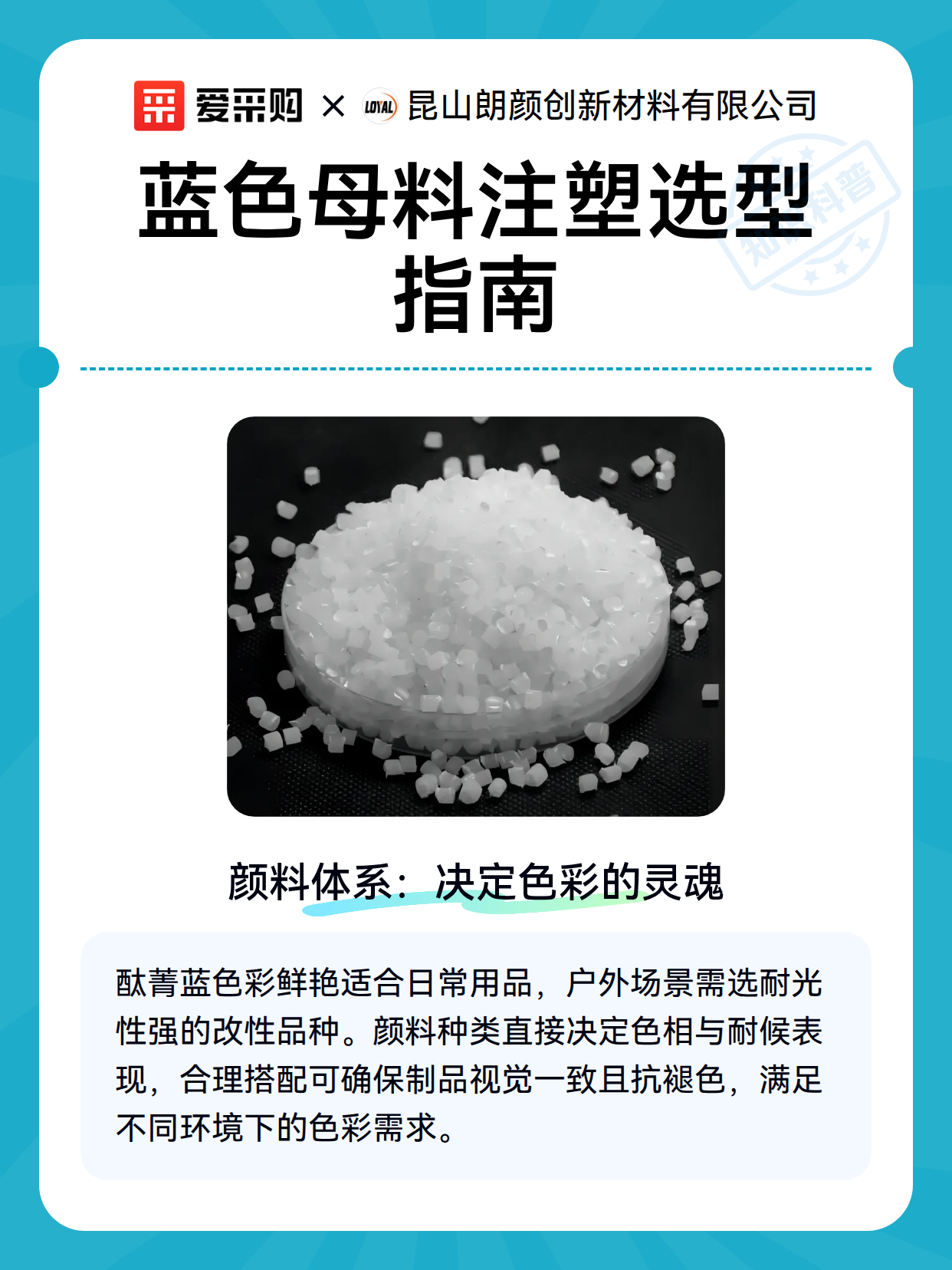 蓝色母料注塑选型指南（图1）