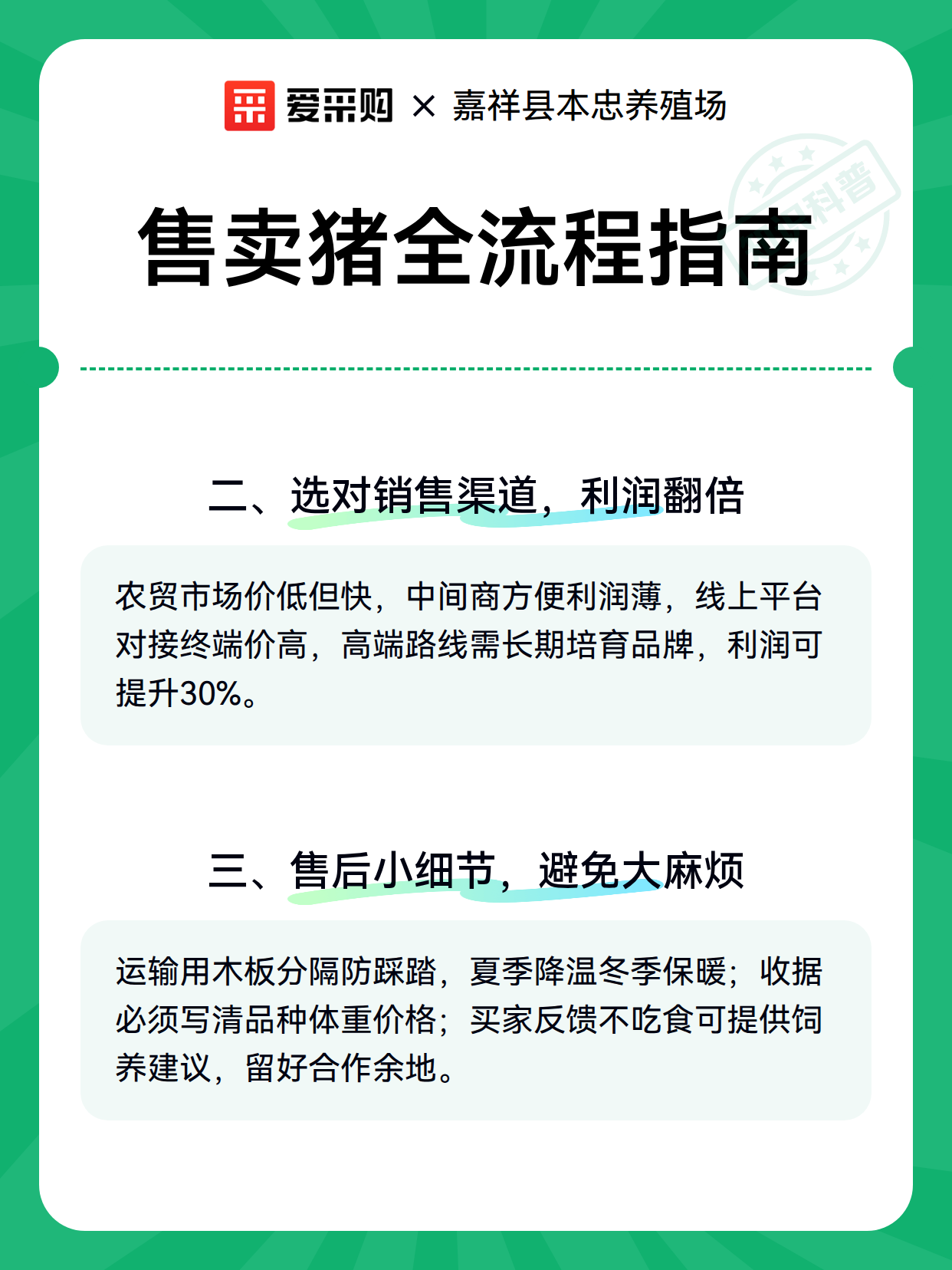 售卖猪全流程指南（图2）