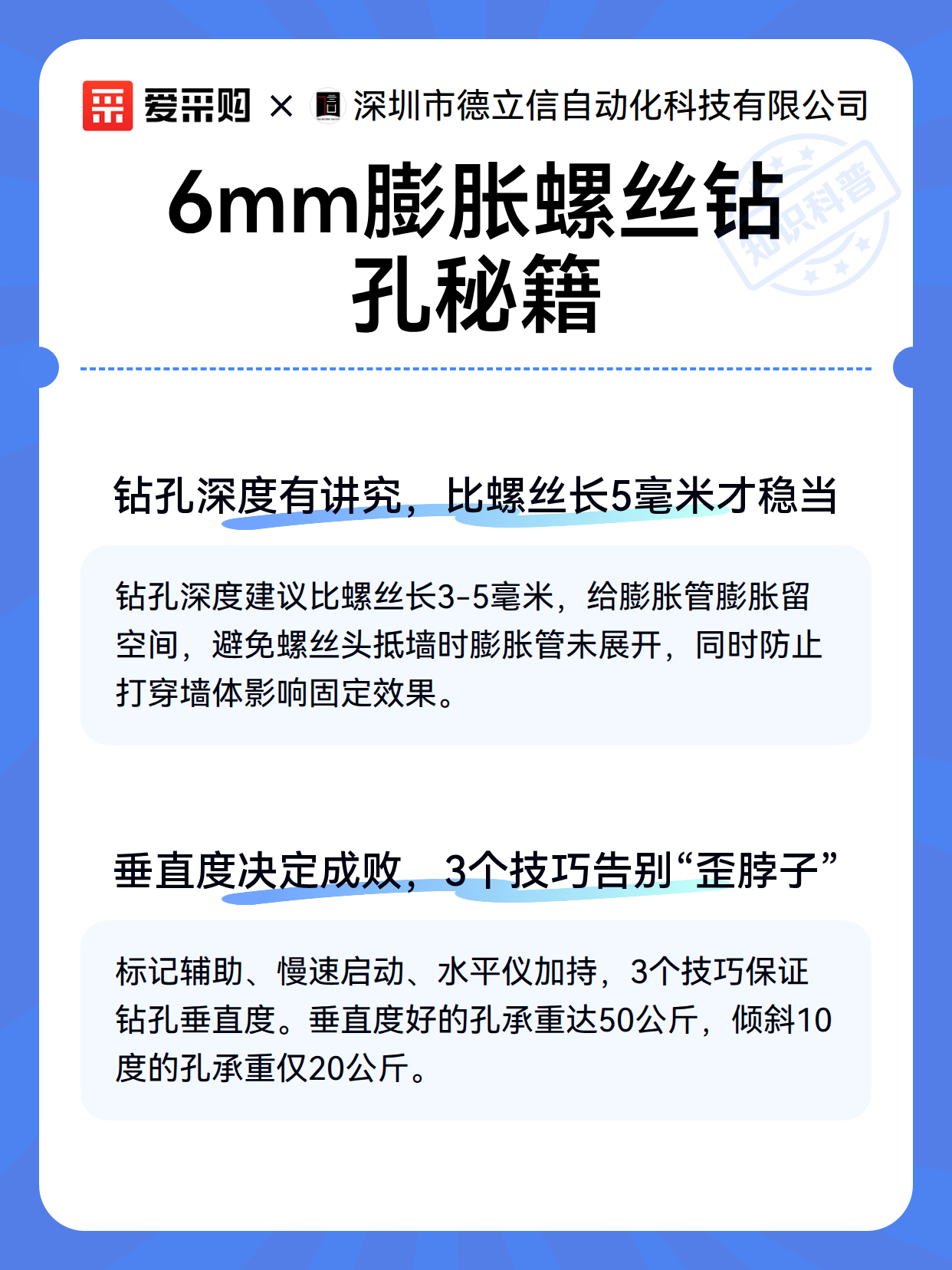 6mm膨胀螺丝钻孔秘籍（图3）