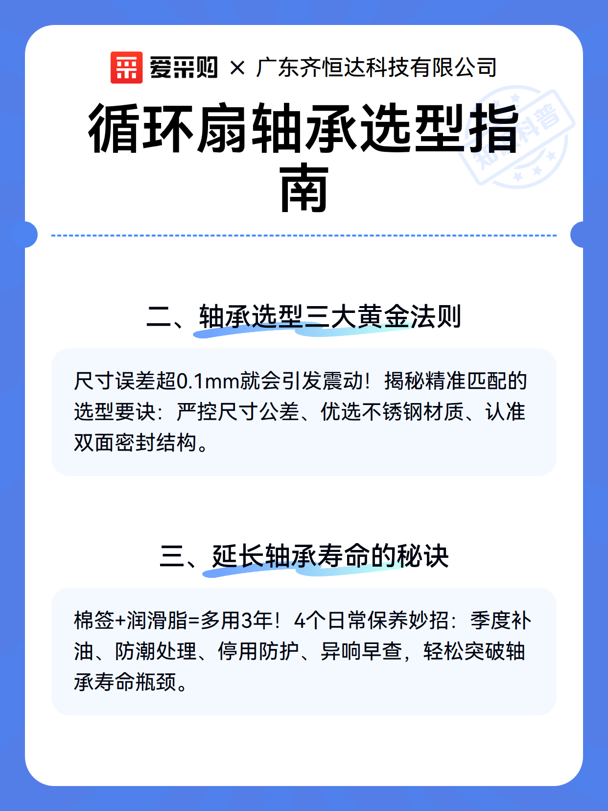 循环扇轴承选型指南（图3）