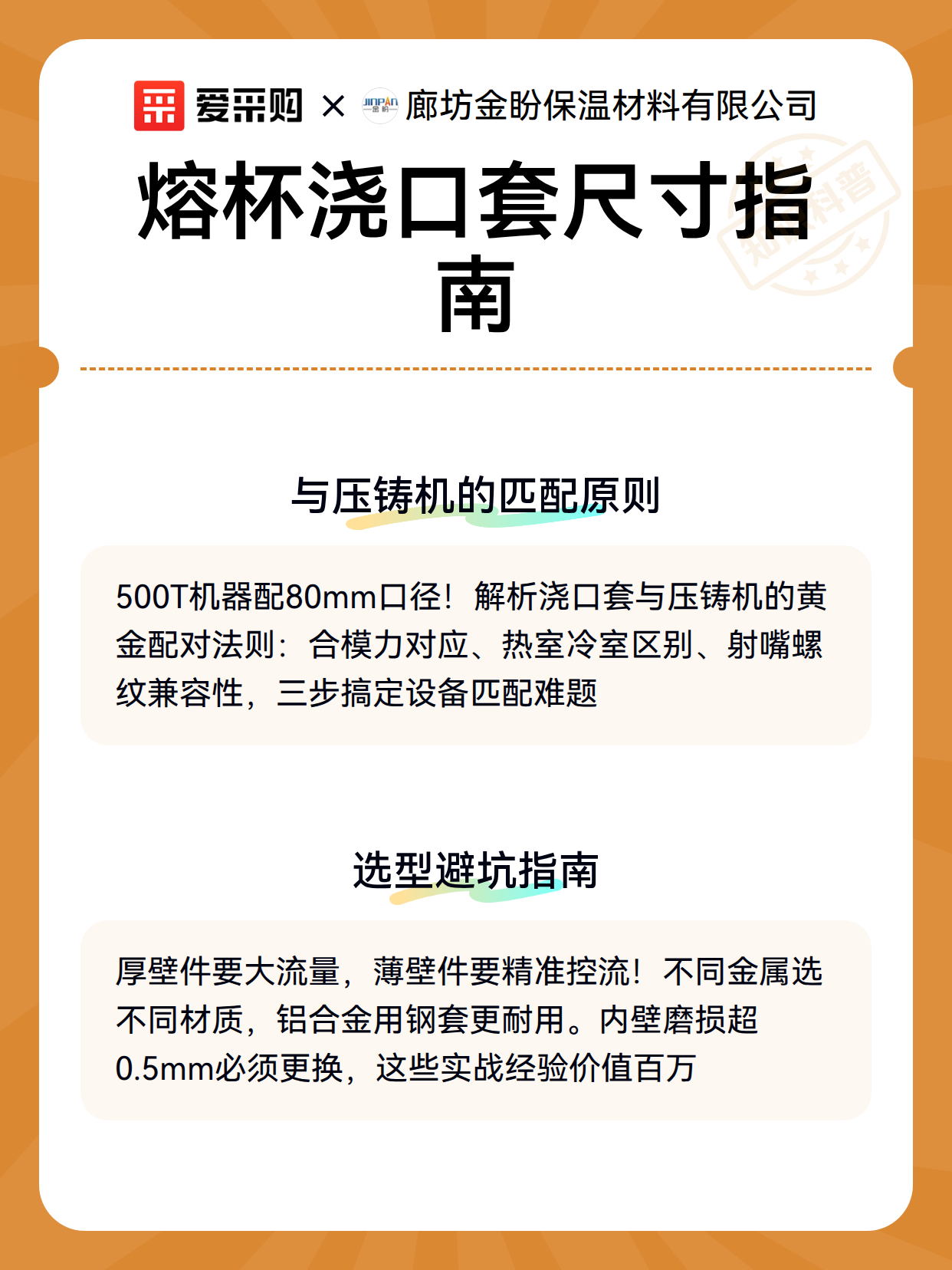熔杯浇口套尺寸指南（图2）