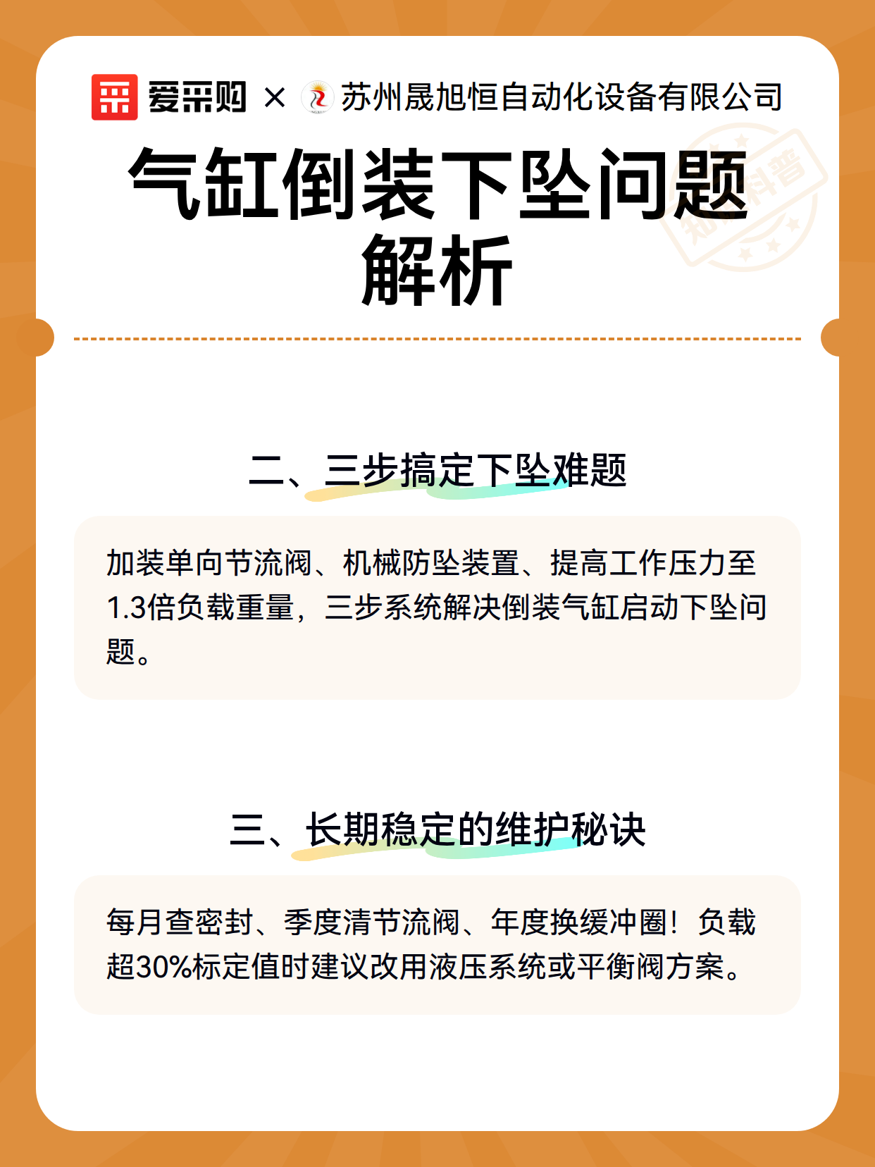 气缸倒装下坠问题解析（图3）