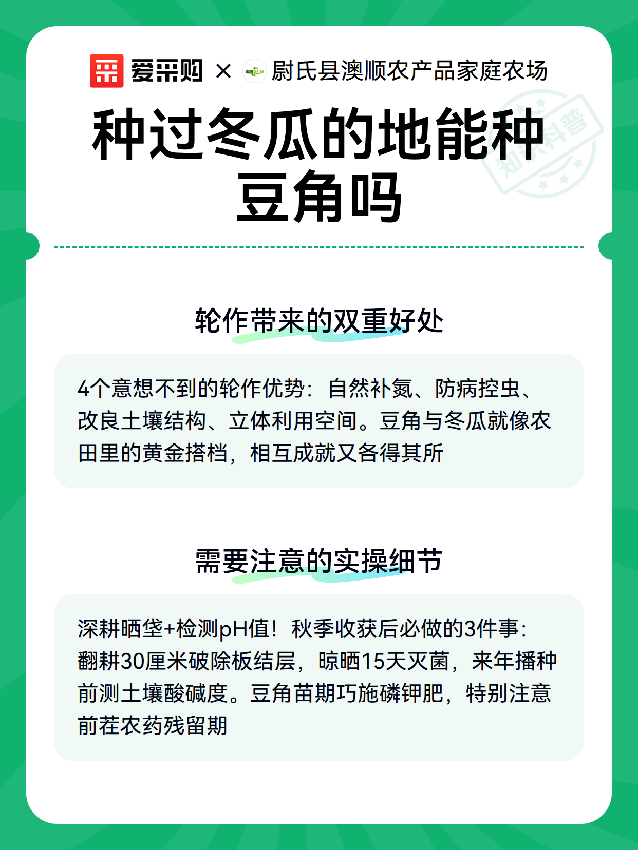 种过冬瓜的地能种豆角吗（图3）