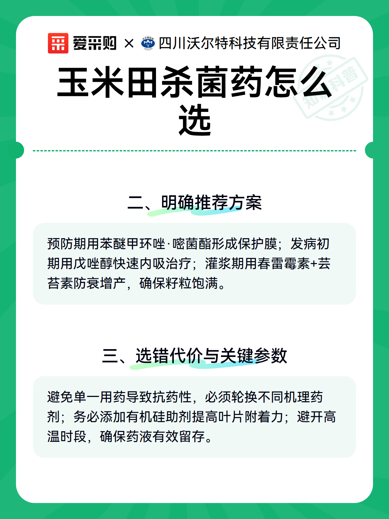 玉米田杀菌药怎么选（图3）