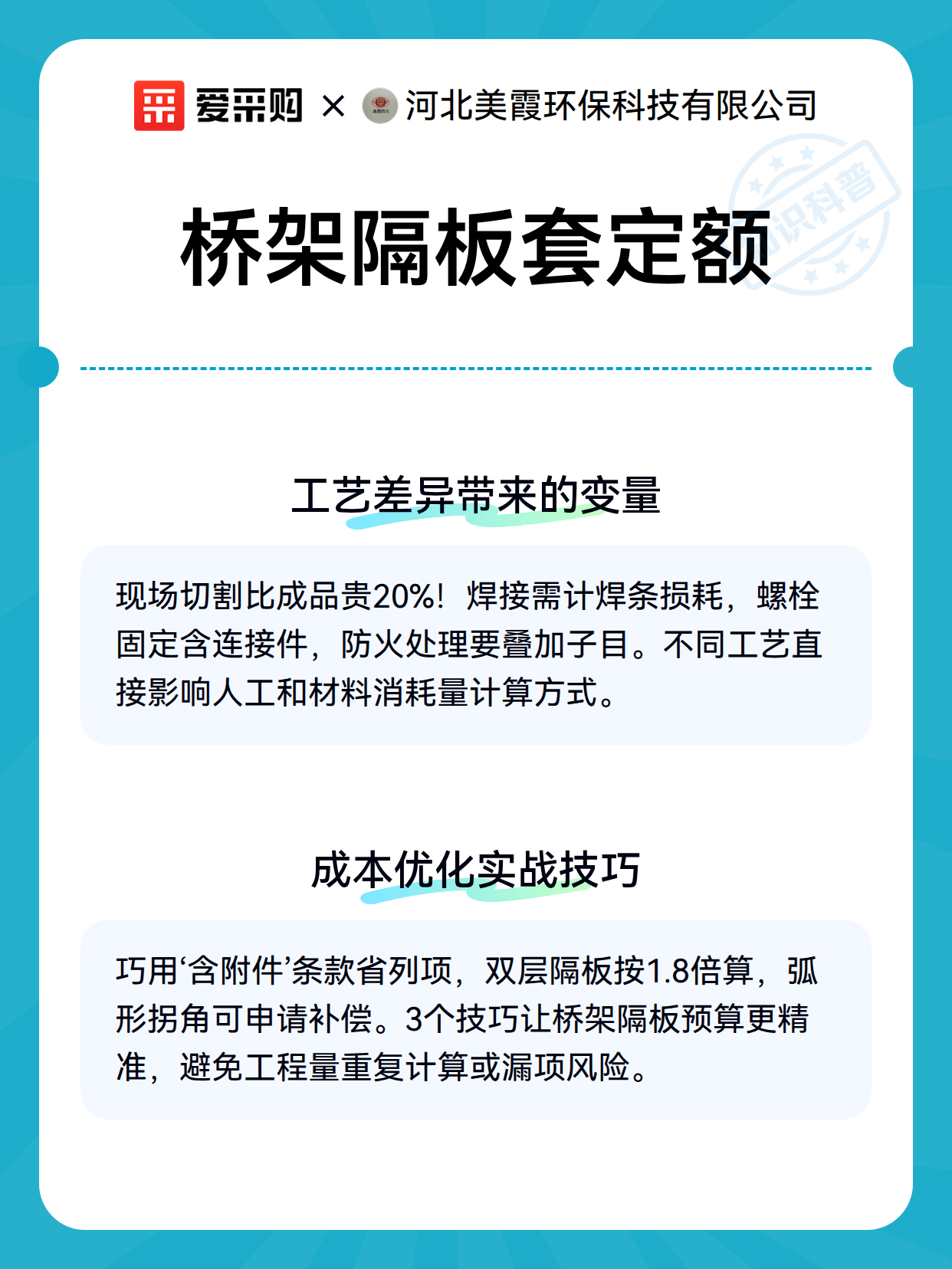 桥架隔板套定额（图2）