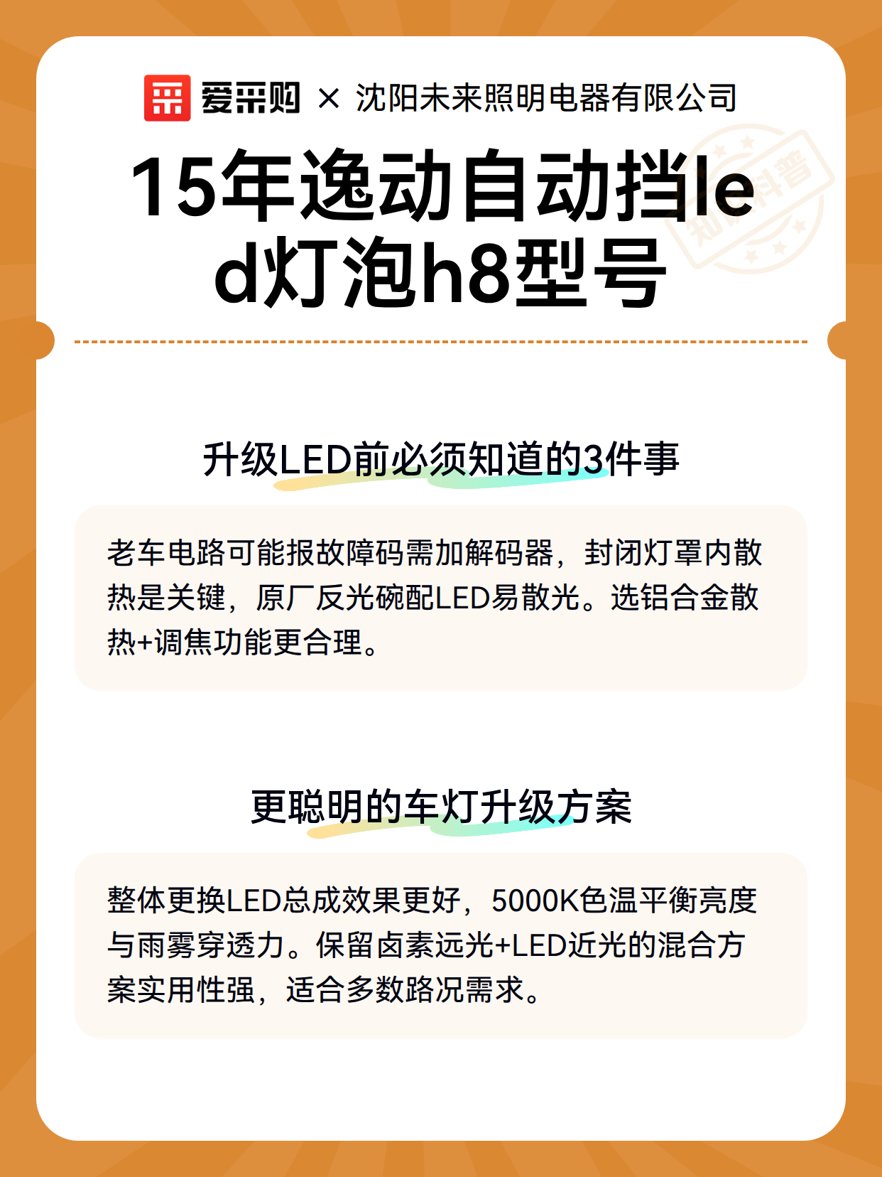 15年逸动自动挡led灯泡h8型号（图3）