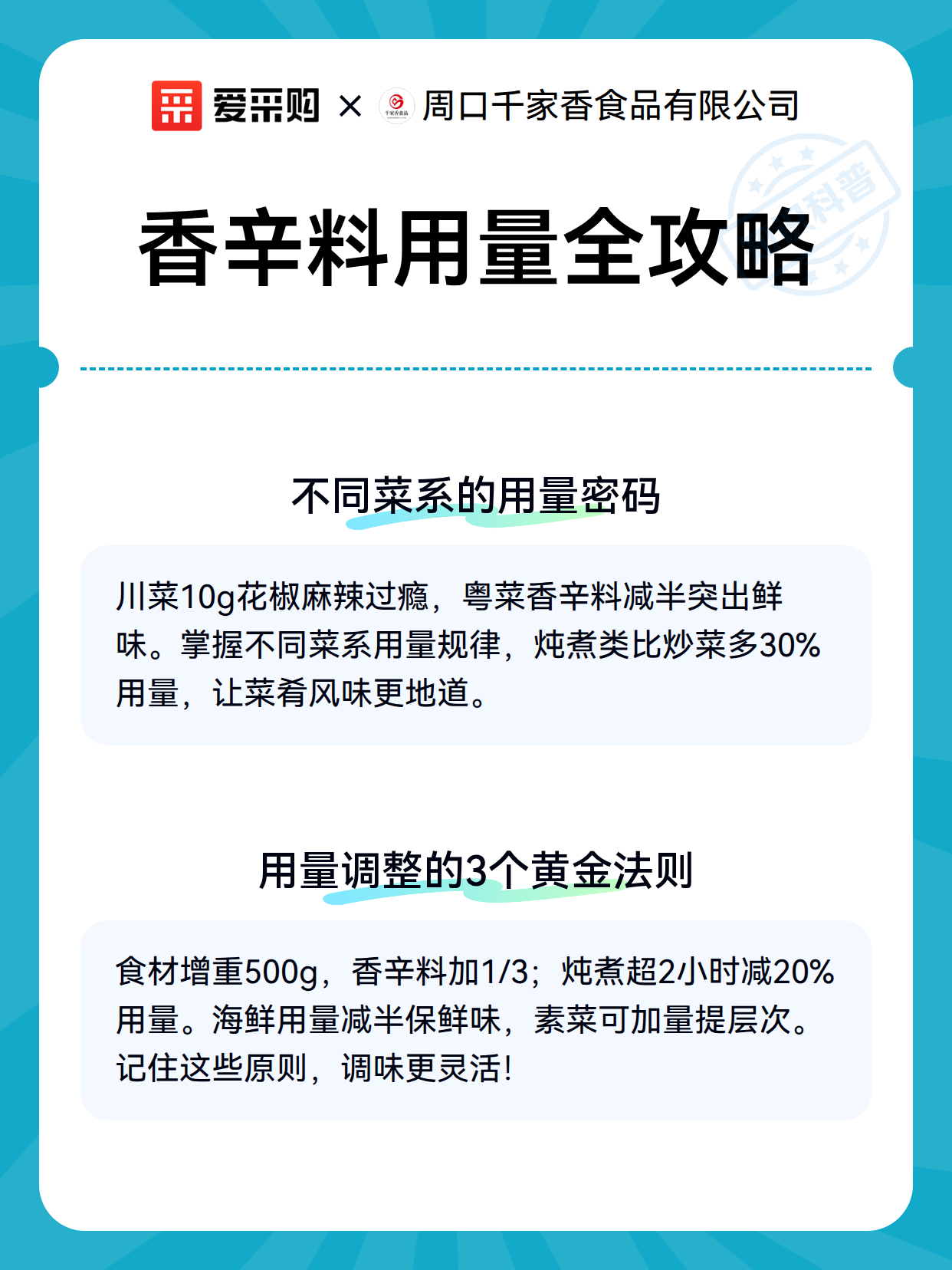 香辛料用量全攻略（图2）