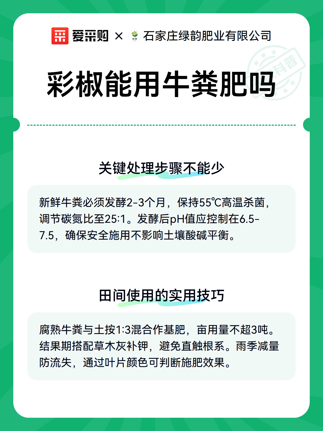 彩椒能用牛粪肥吗（图3）