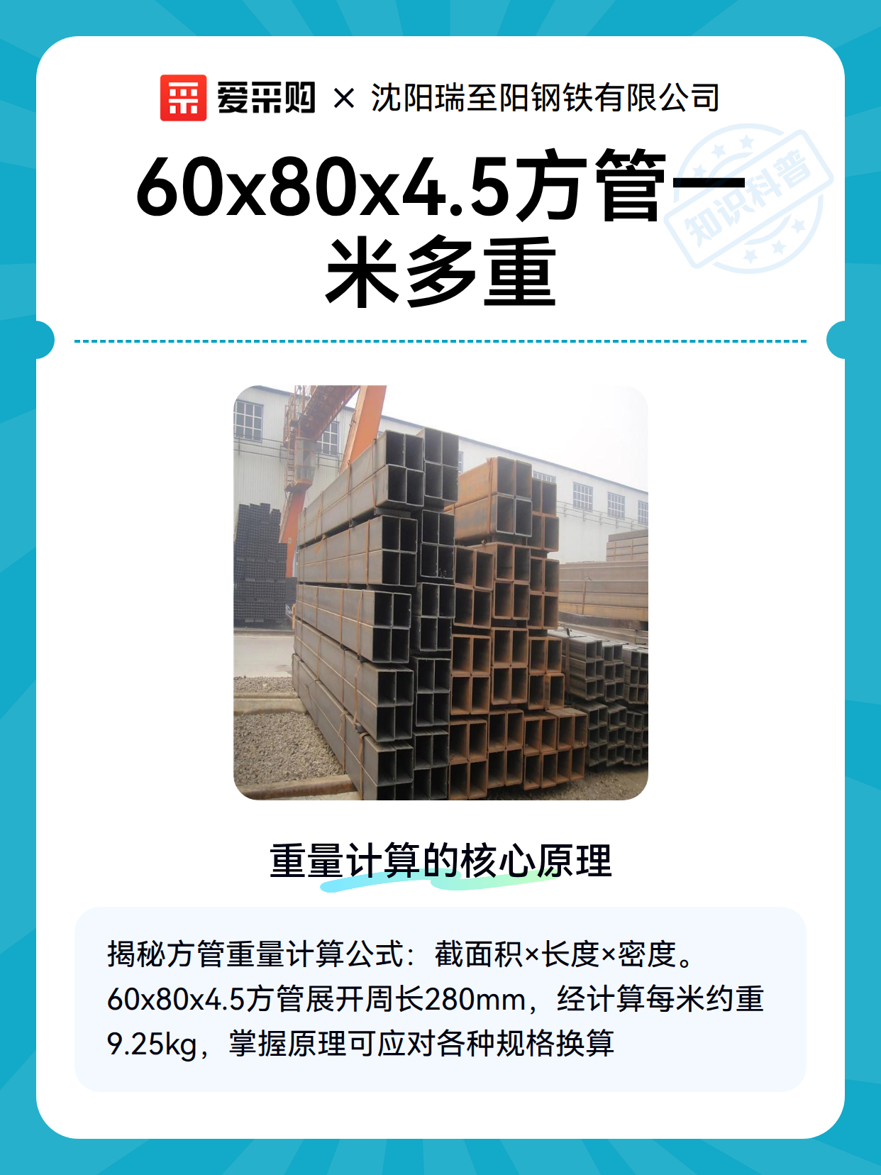 60x80x4.5方管一米多重（图2）