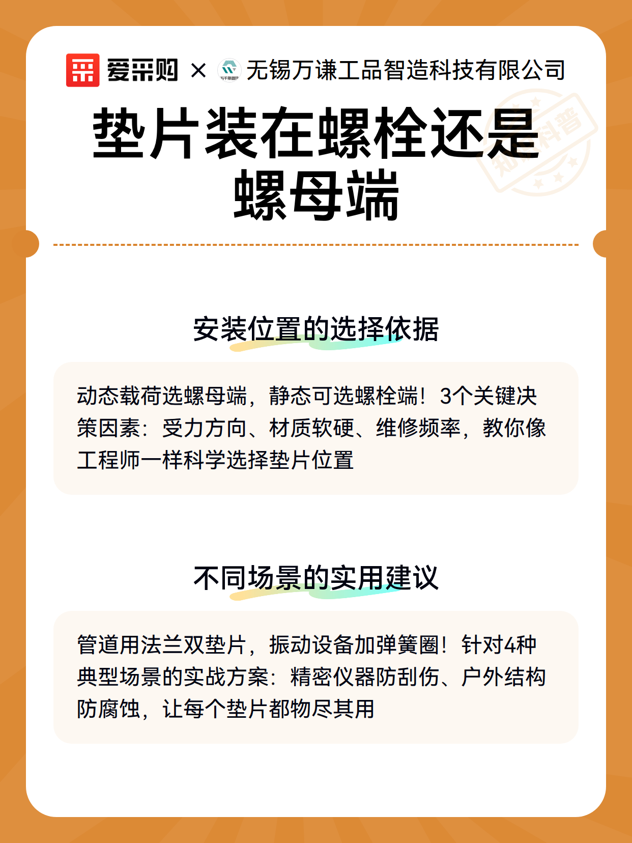 垫片装在螺栓还是螺母端（图3）