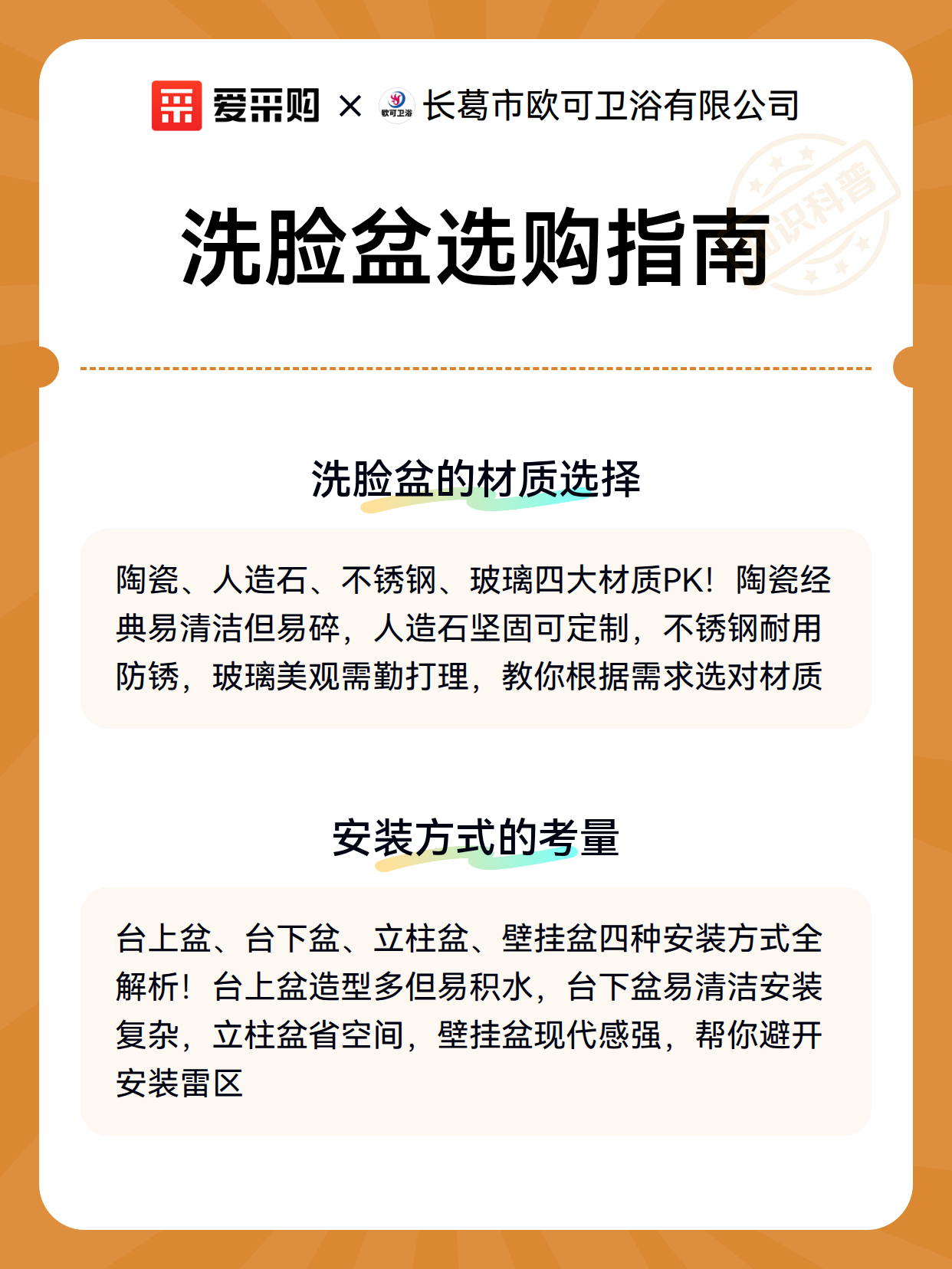 洗脸盆选购指南（图3）