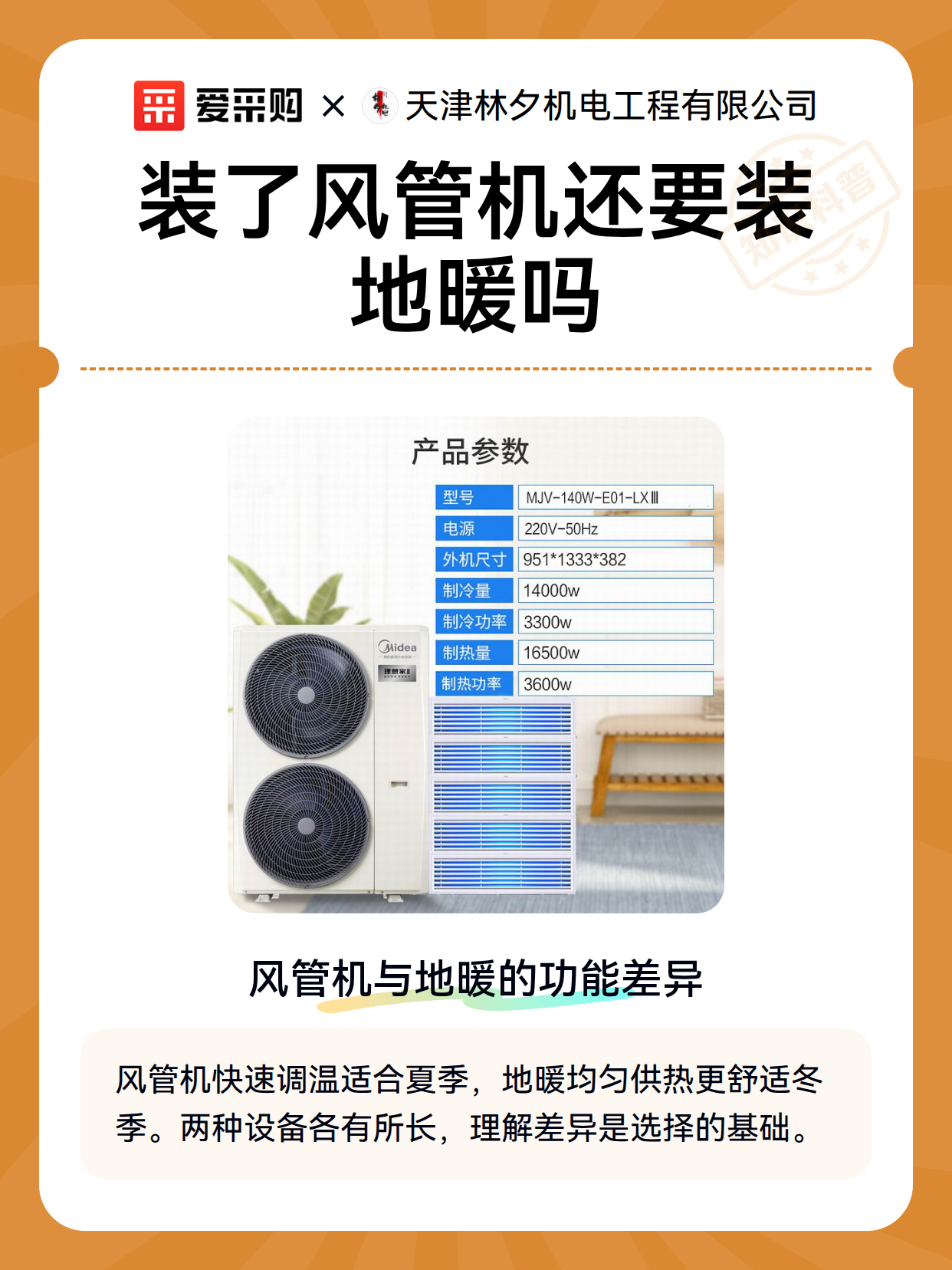 装了风管机还要装地暖吗（图2）