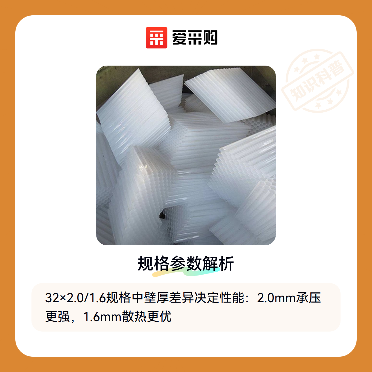 蜂窝管32×2.0/1.6怎么选才不会错？（图1）