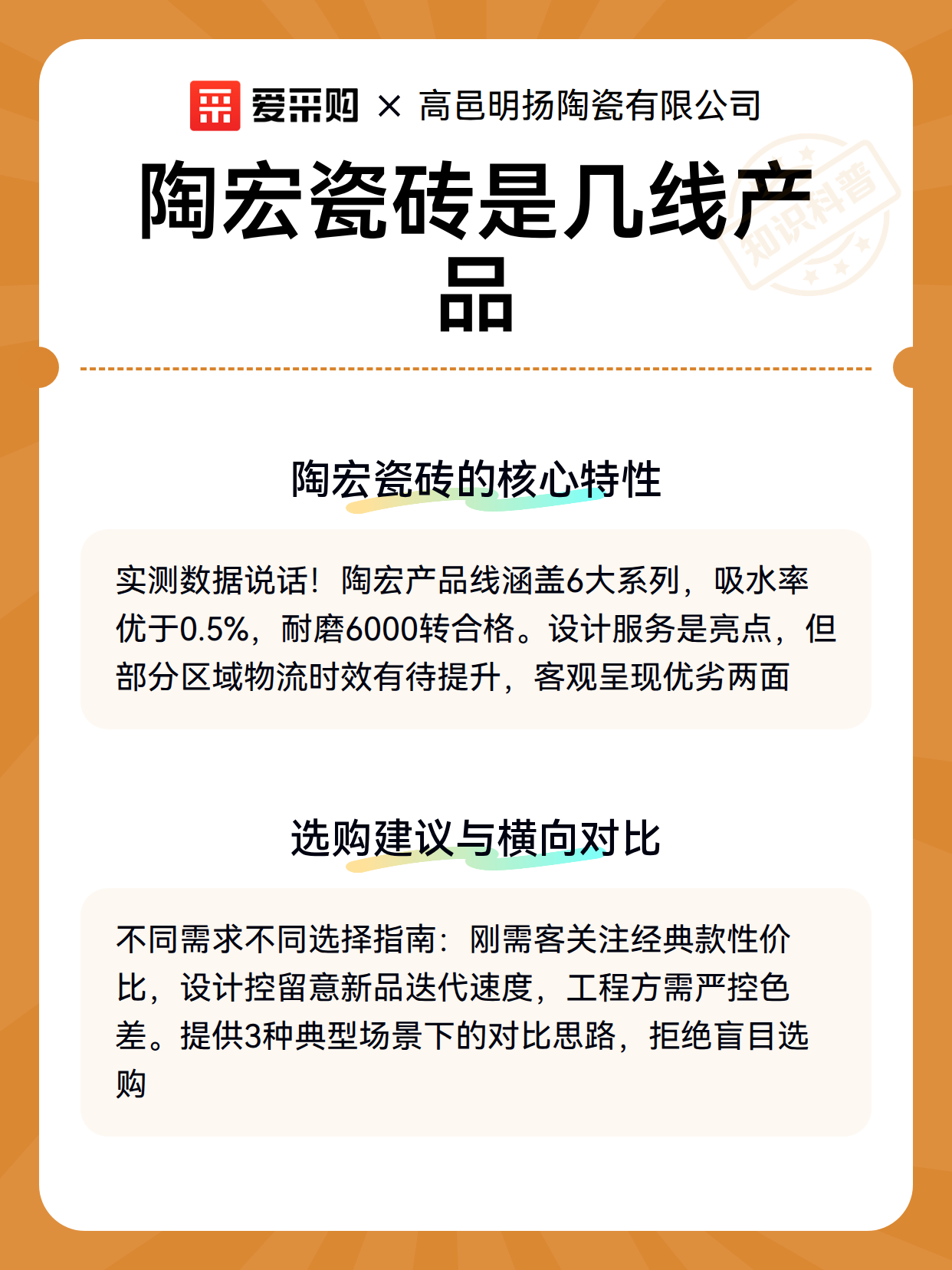 陶宏瓷砖是几线产品（图3）