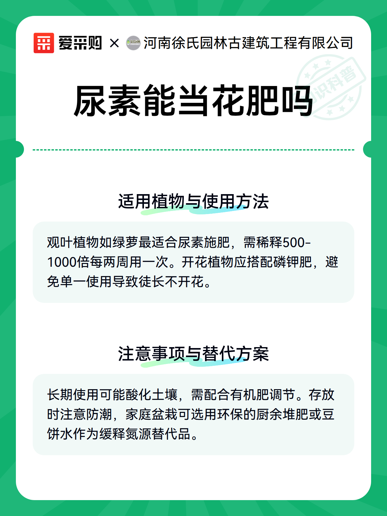 尿素能当花肥吗（图2）