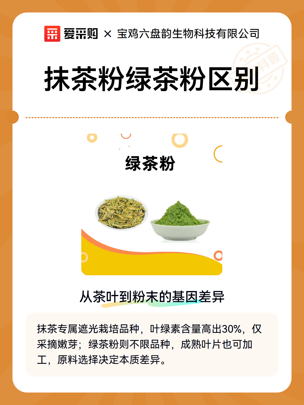 抹茶粉绿茶粉区别（图2）