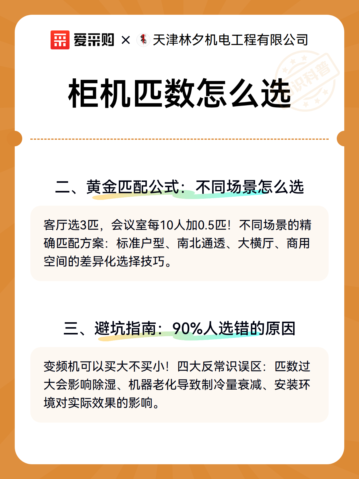柜机匹数怎么选（图3）