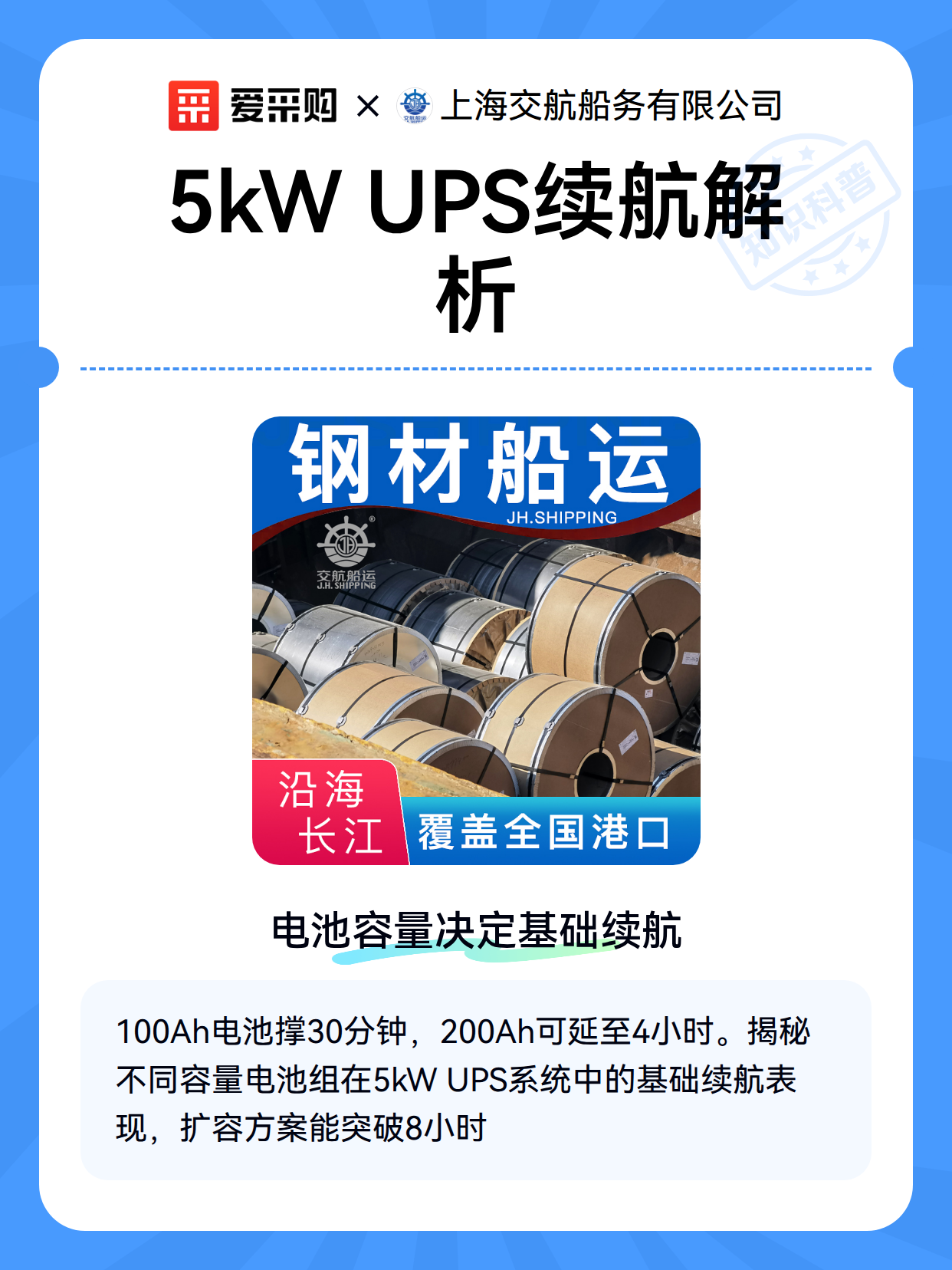 5kW UPS电池配置与续航参数选型指南（图1）
