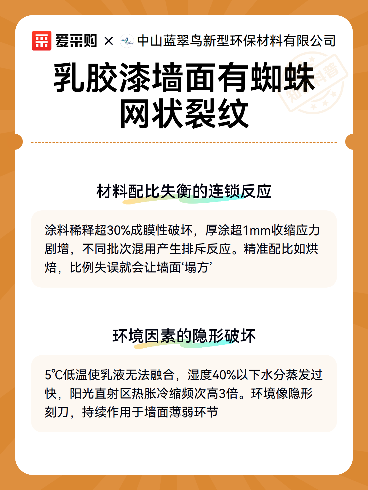 乳胶漆墙面有蜘蛛网状裂纹（图3）