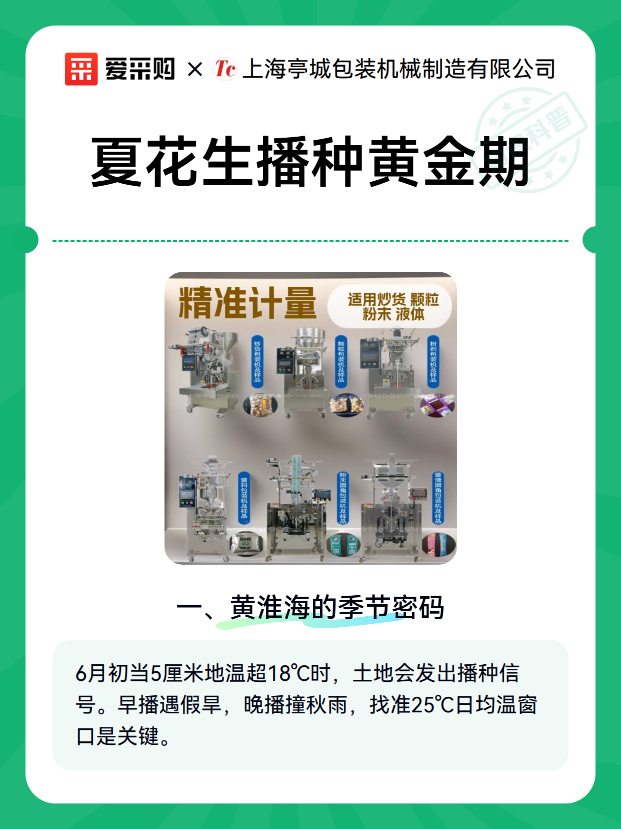 夏花生播种黄金期（图1）